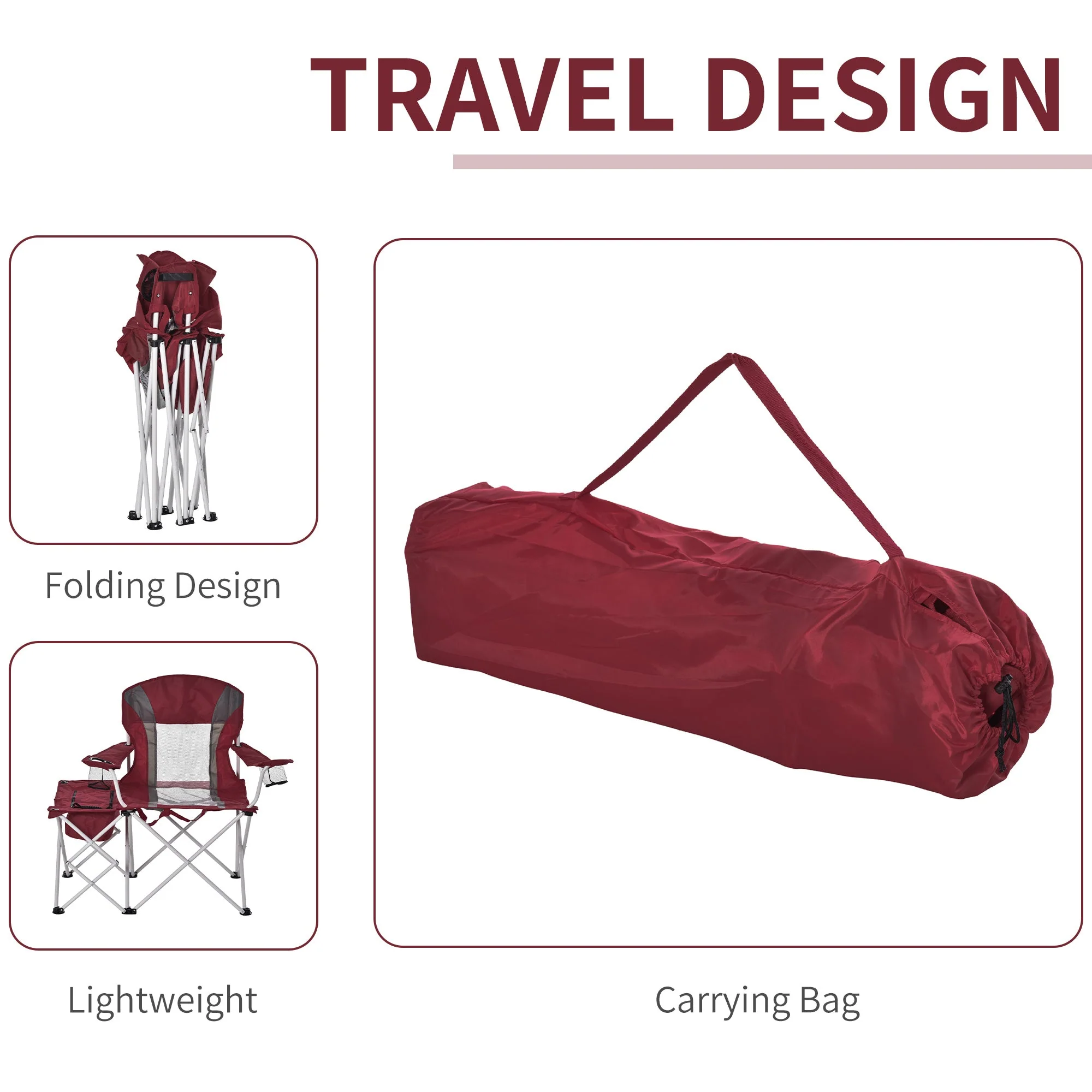 Folding Camping Chair w/ Insulation Bag - Image 3