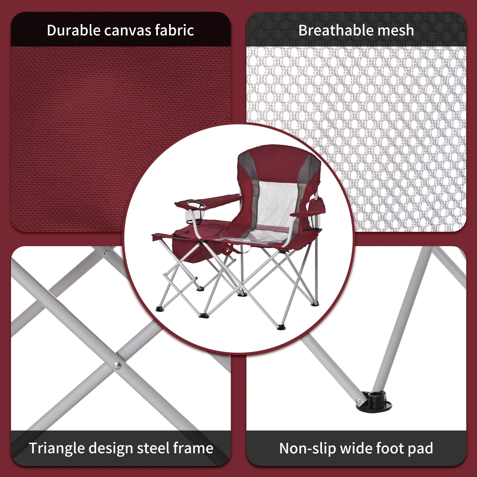 Folding Camping Chair w/ Insulation Bag - Image 5