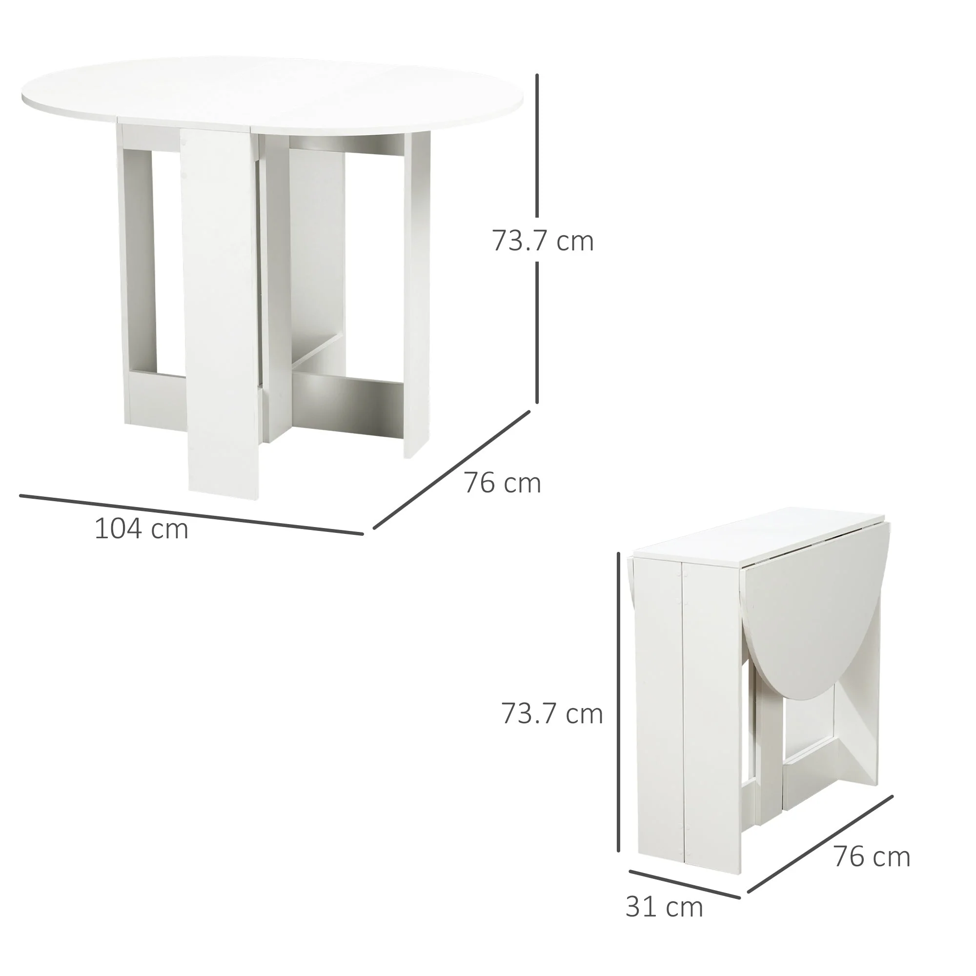 Folding Dining Table - Image 3