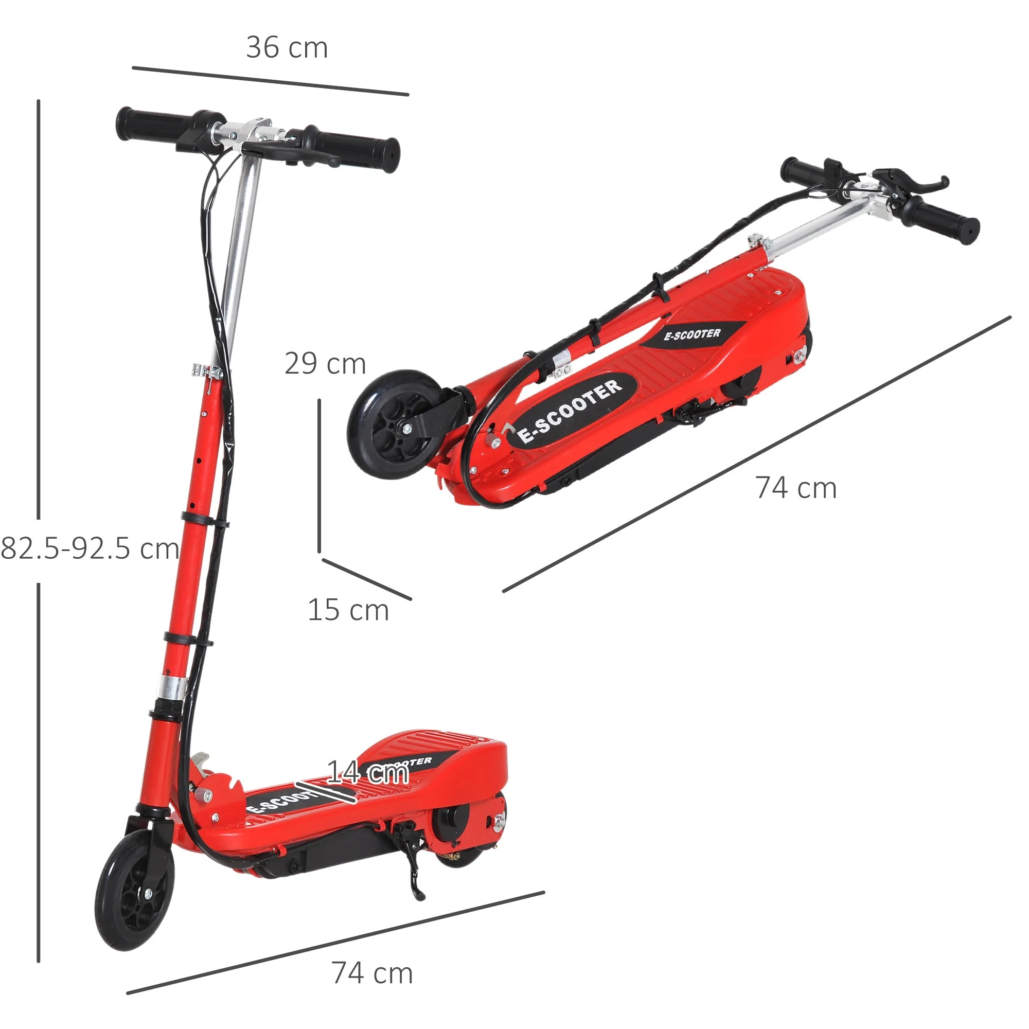 Folding Electric Kids Scooter Ride on Age 7-14 - Image 3