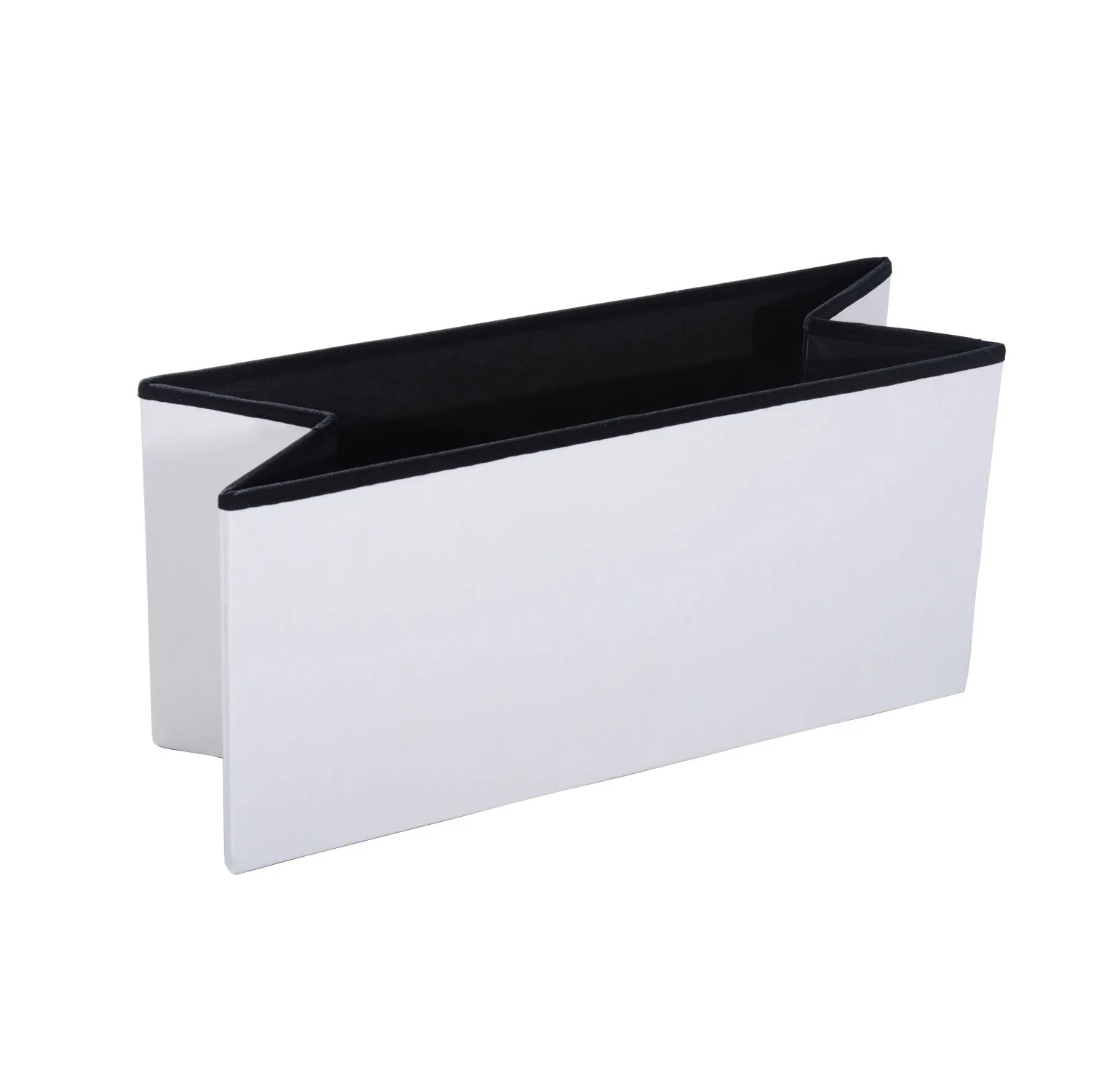 Folding Faux Leather Storage Cube Ottoman Bench Seat PU Rectangular Footrest Stool Box Cream White - Image 8