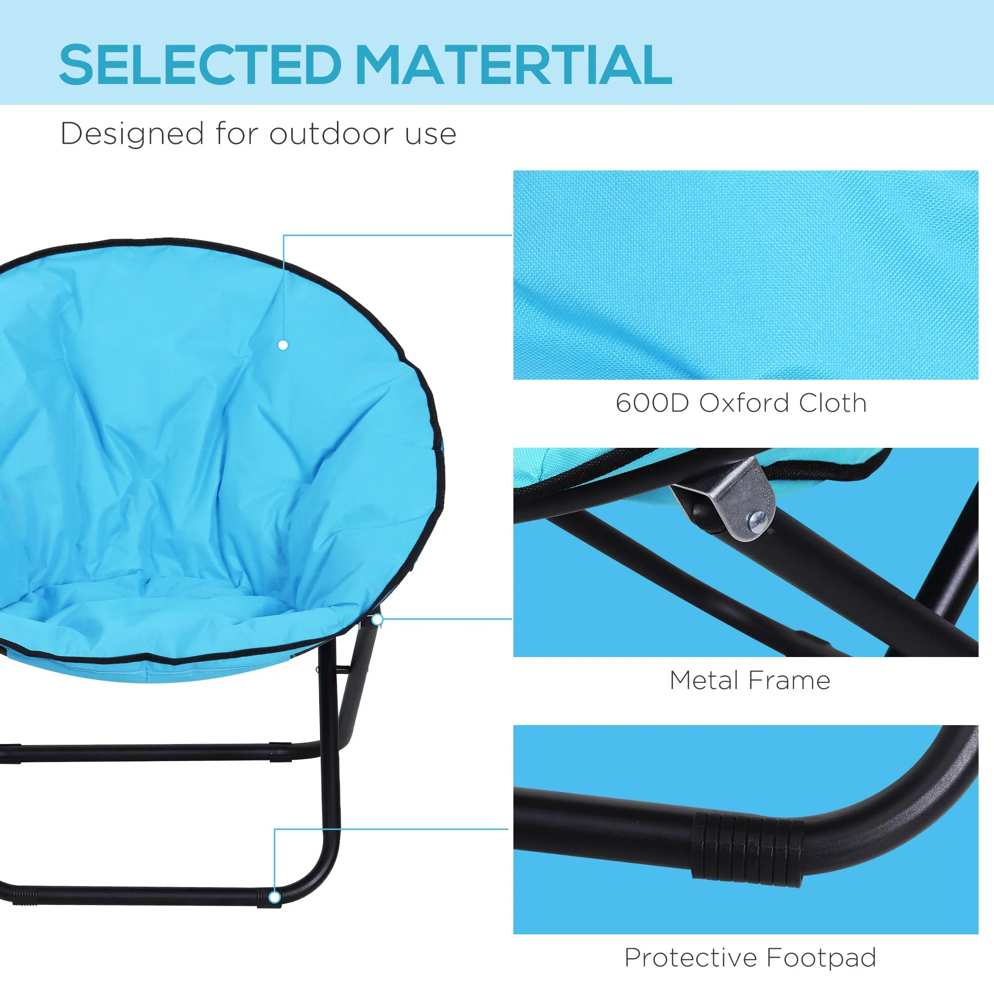 Folding Saucer Moon Chair - Image 6