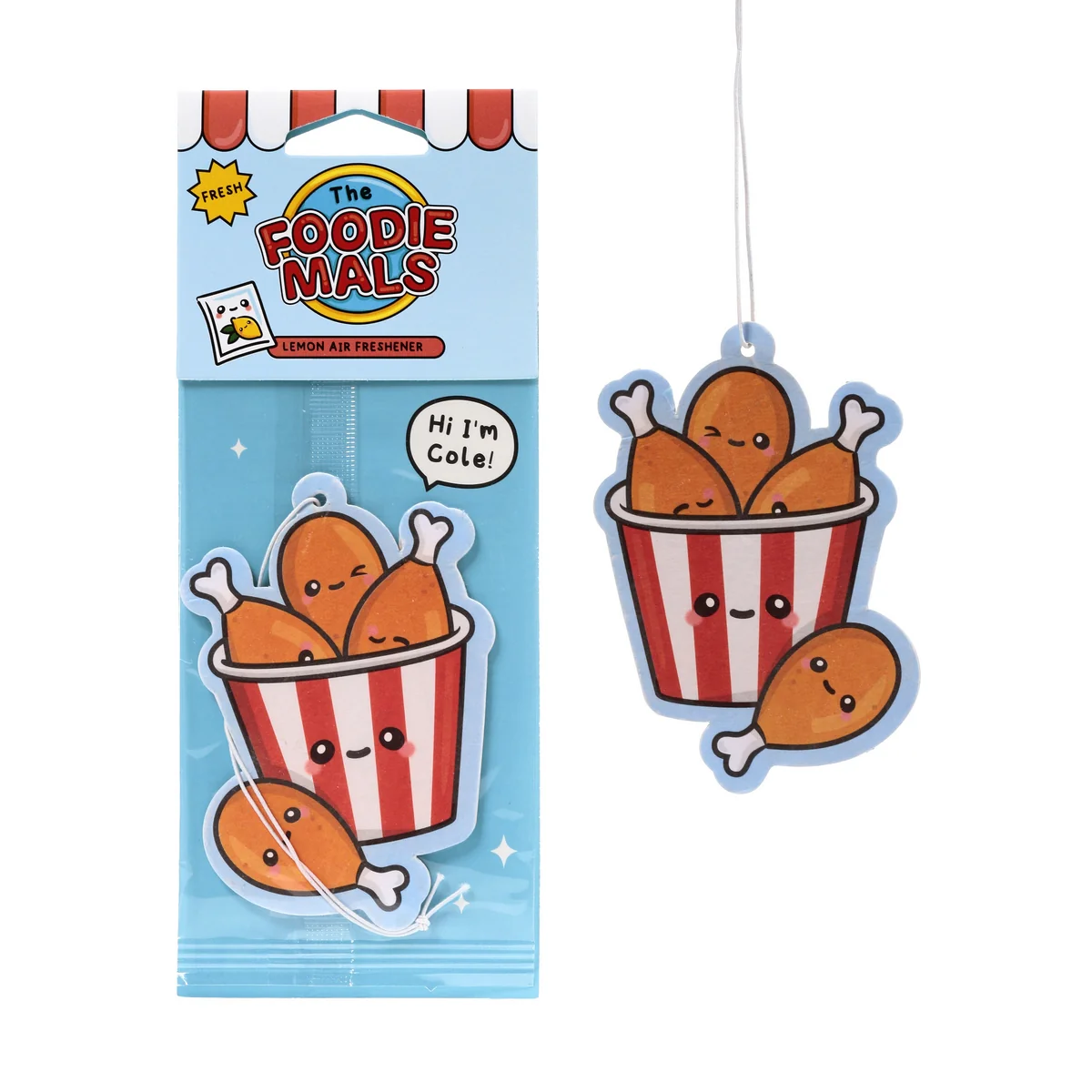 Foodiemals Lemon Air Freshener - Cole The Fried Chicken Bucket - Image 5