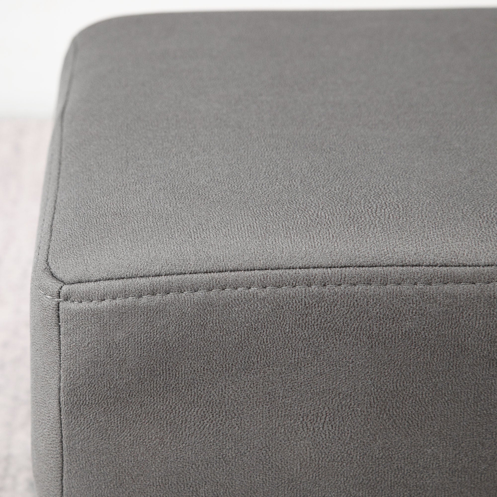 Footstool Foot Rest Small Seat Foot Rest Chair Grey Home Office with Legs 40 x 30 x 24cm - Image 7
