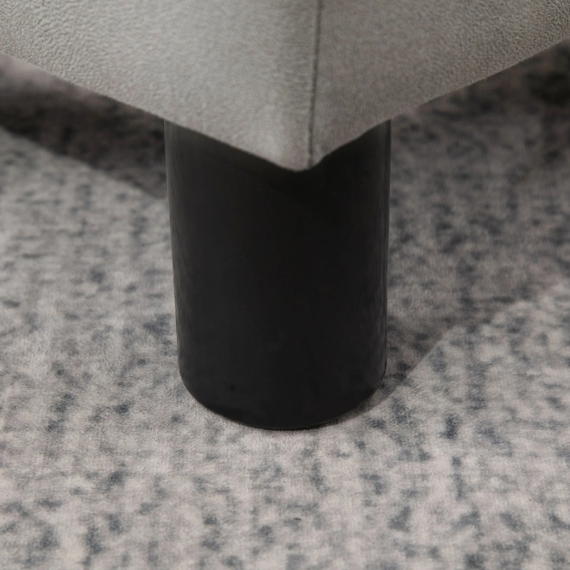Footstool Foot Rest Small Seat Foot Rest Chair Grey Home Office with Legs 40 x 30 x 24cm - Image 8