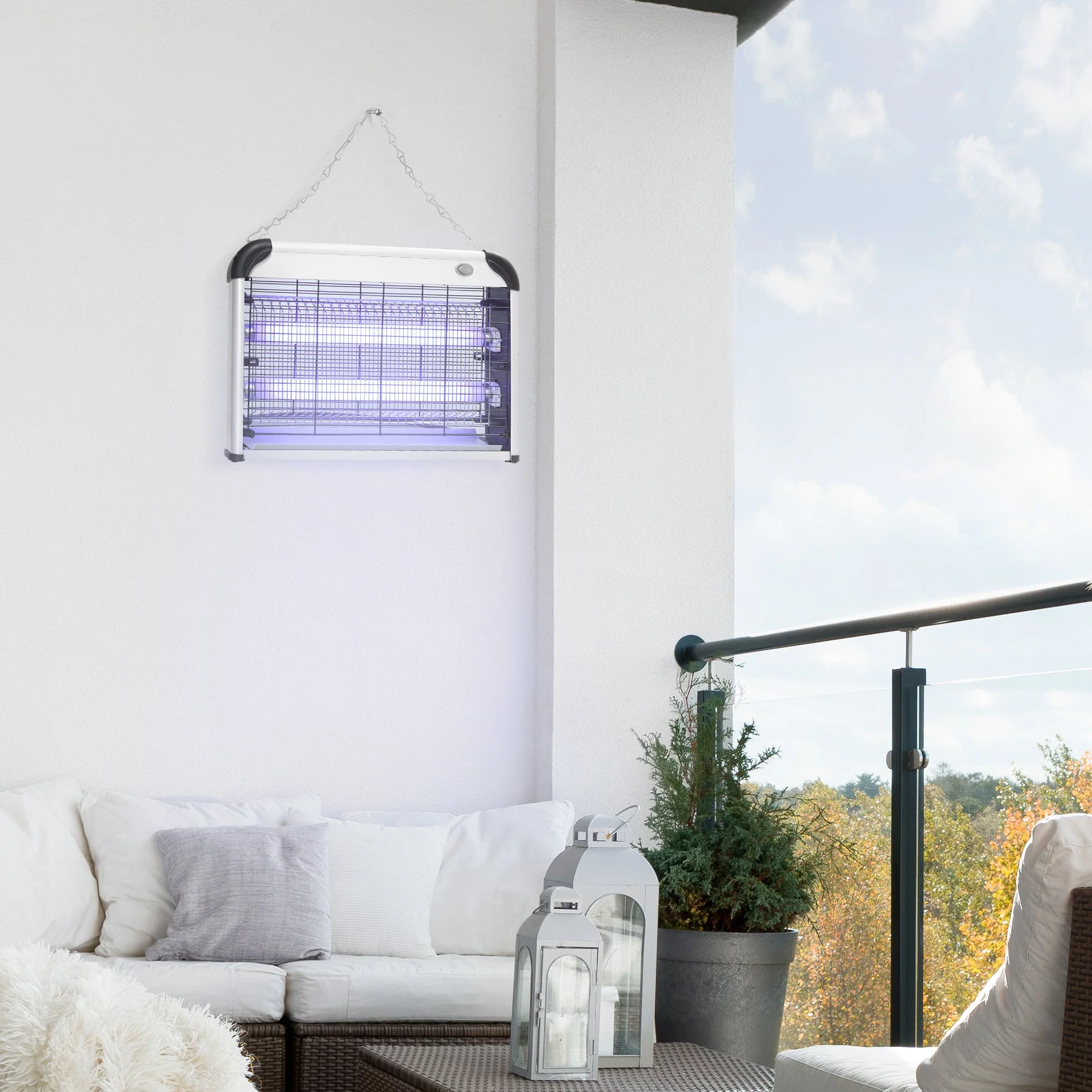Free Standing Wall Hanging 20W Electric Fly Mosquito Killer Electric Fly Zapper - Image 2