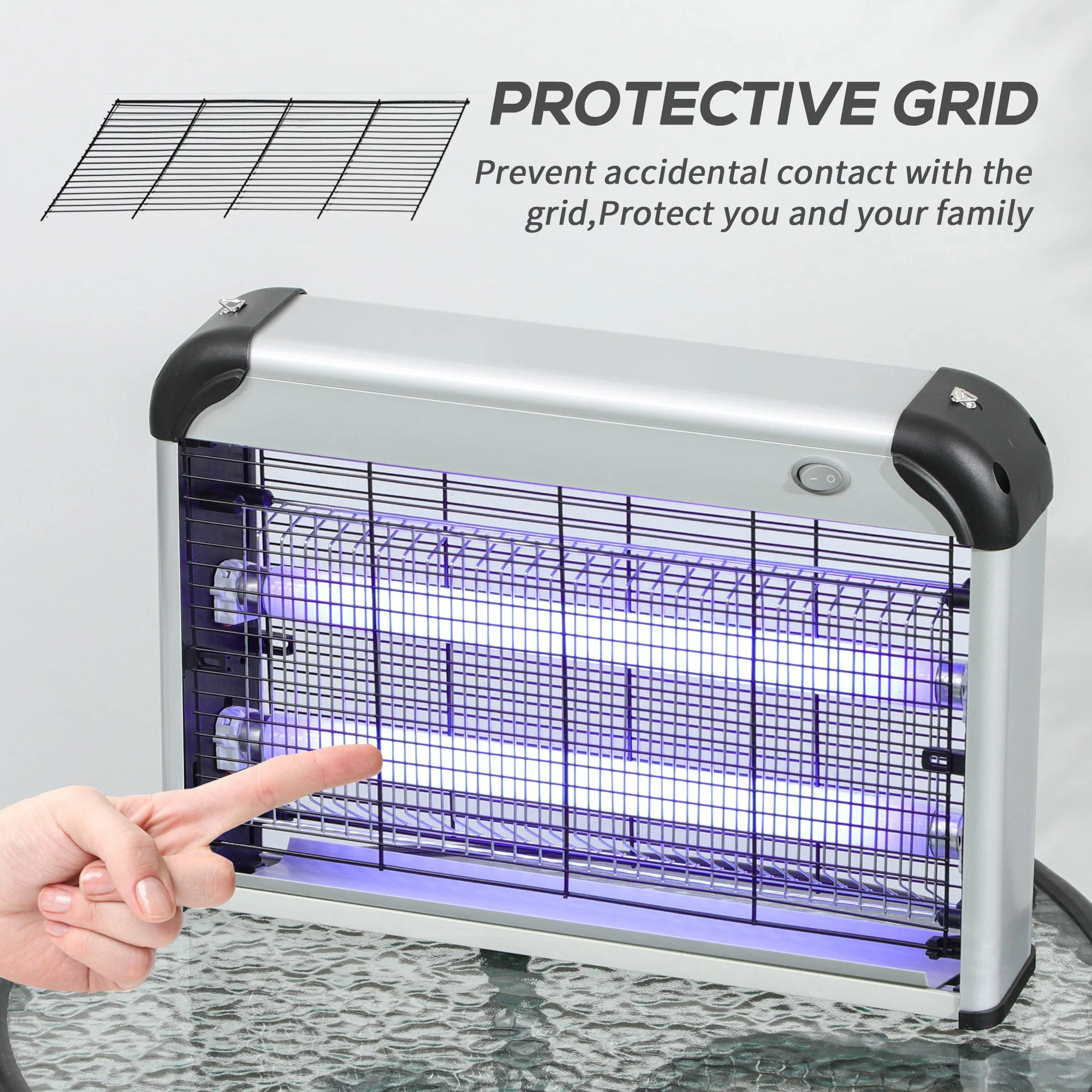 Free Standing Wall Hanging 20W Electric Fly Mosquito Killer Electric Fly Zapper - Image 7