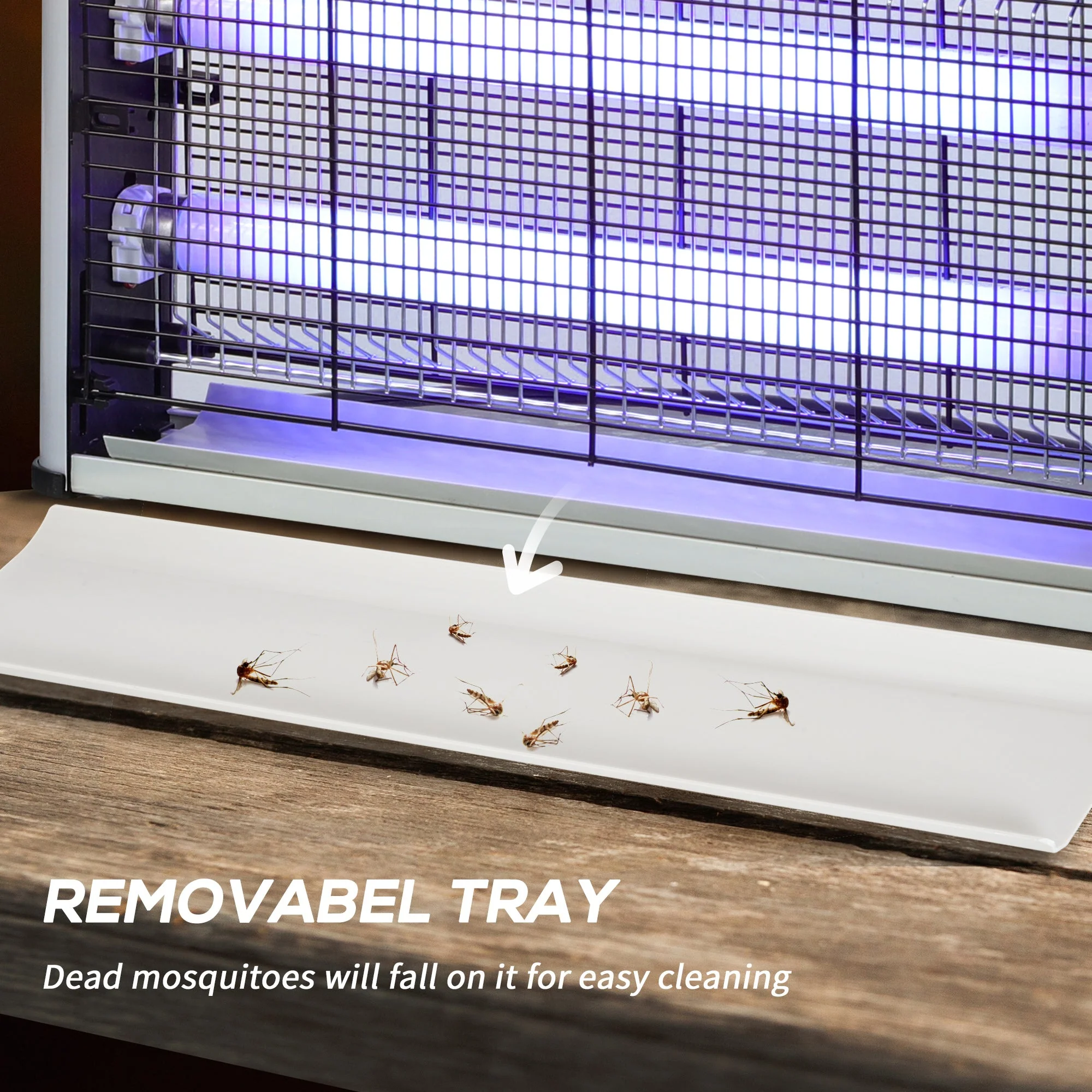 Free Standing Wall Hanging 30W Electric Fly Mosquito Killer 60? Coverage Electric Fly Zapper - Image 5