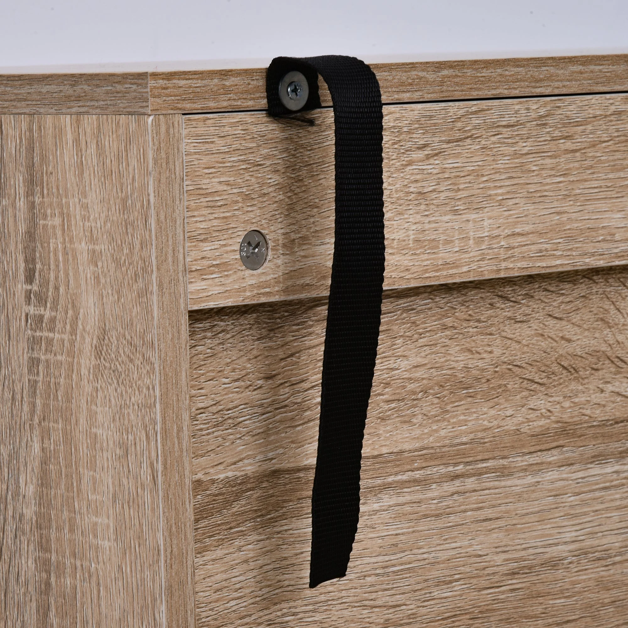 Freestanding Bookshelf Living Room Bookcase Storage Cabinet with 5 Shelves and Door Cupboard for Home Office - Image 7