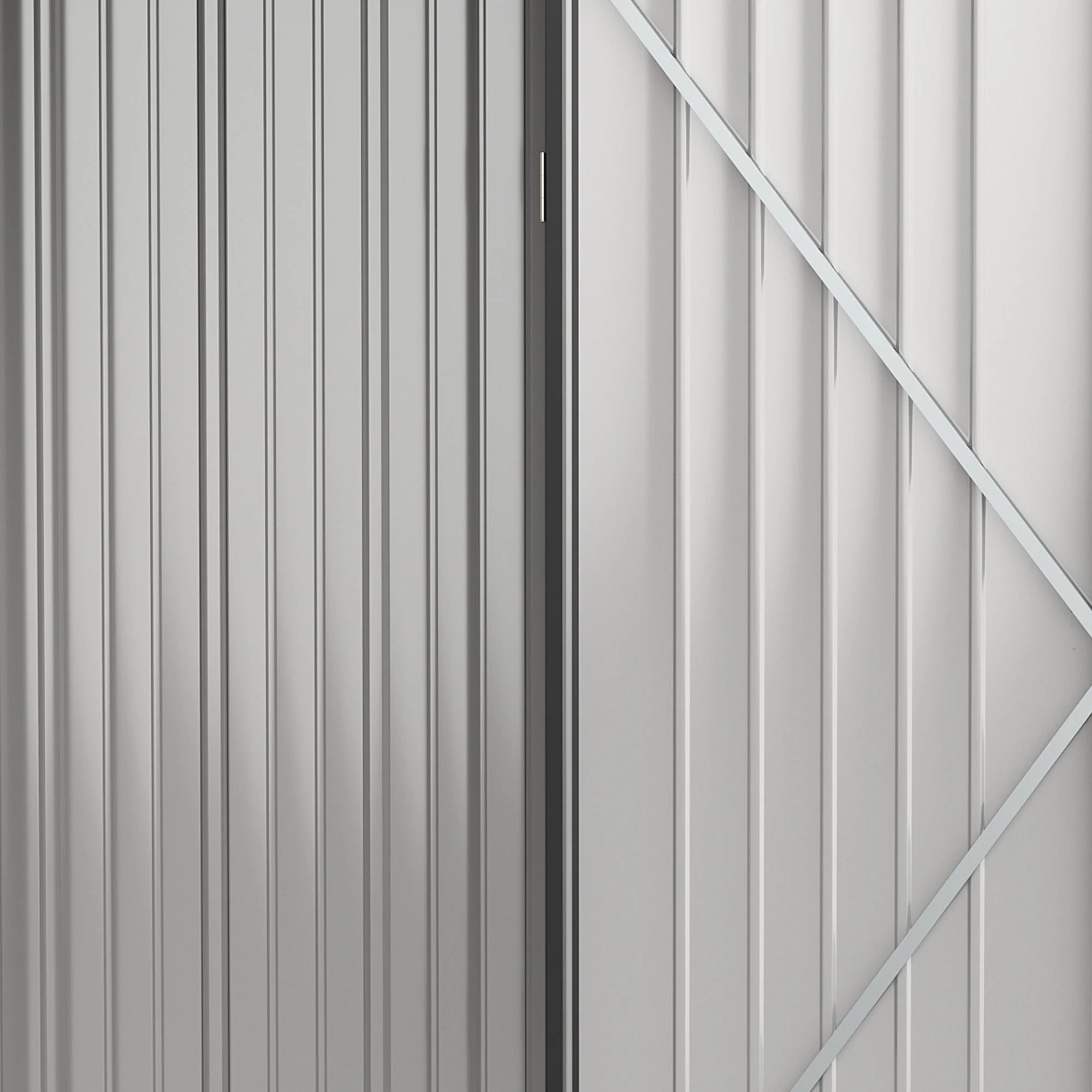 Galvanised 5.3 x 3.1' Single Door Pent Garden Store Steel Grey by Steadfast - Image 8