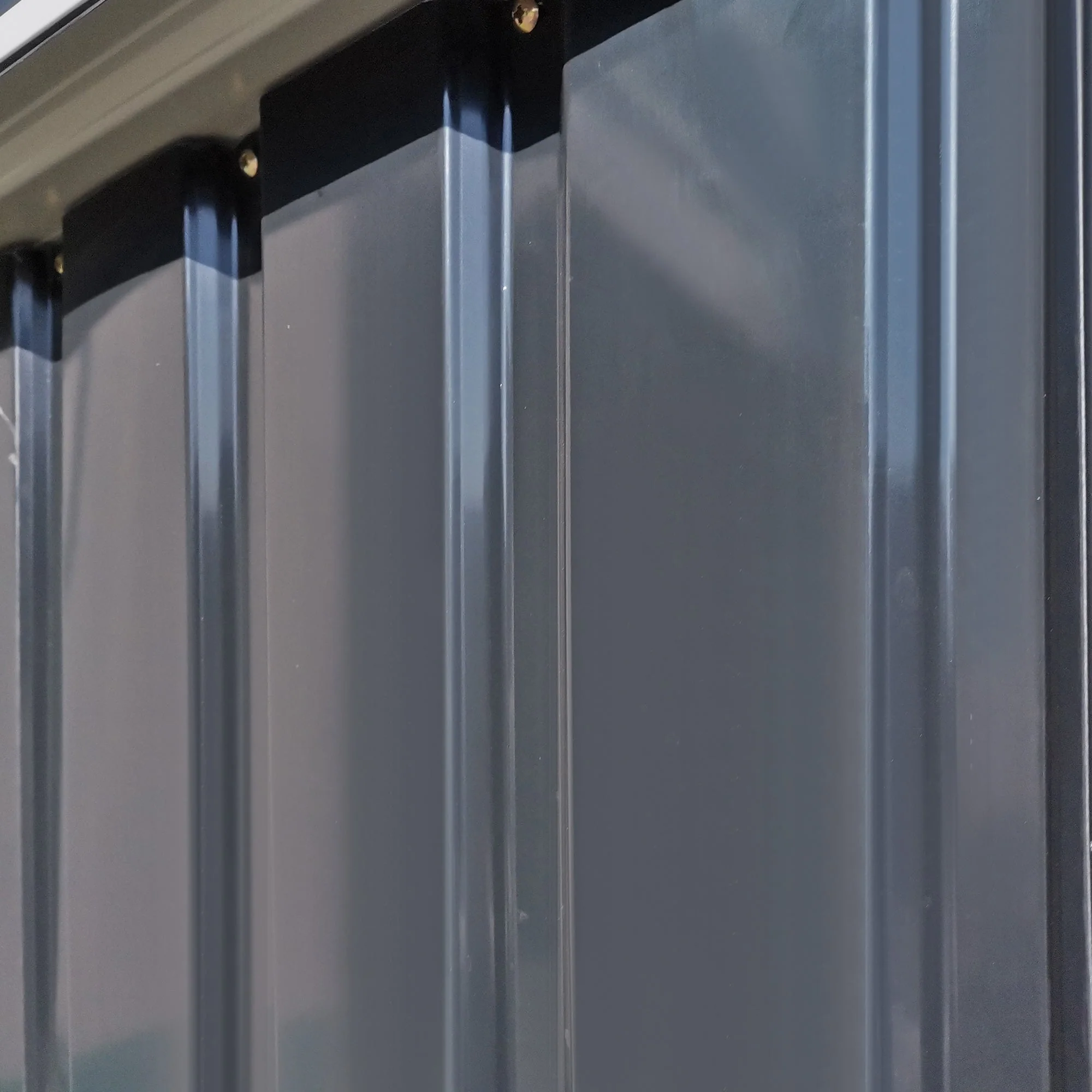 Galvanised 5 x 3' Single Door Pent Garden Store Lockable Steel Grey by Steadfast - Image 9