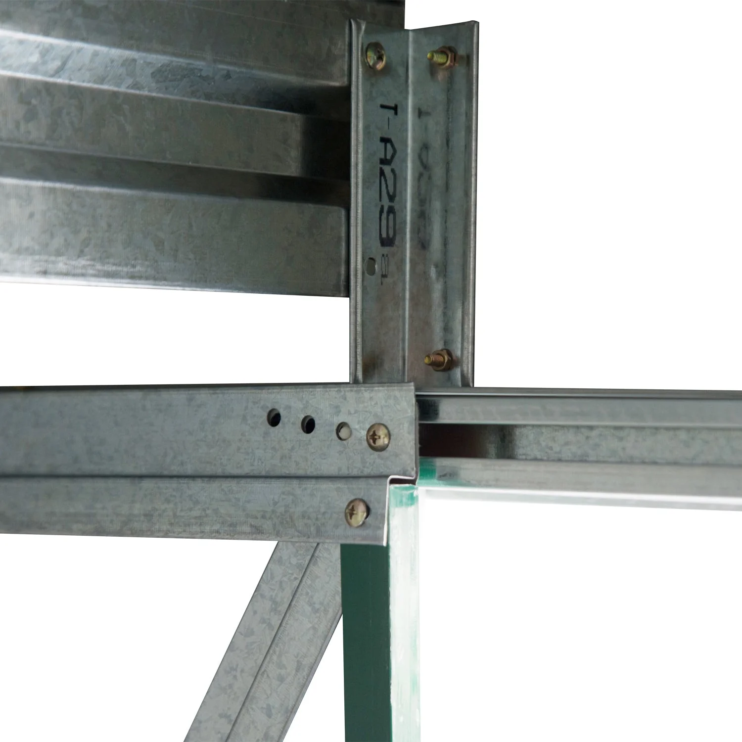 Galvanised 7 x 4' Double Door Apex Garden Shed Lockable Steel Green by Steadfast - Image 9