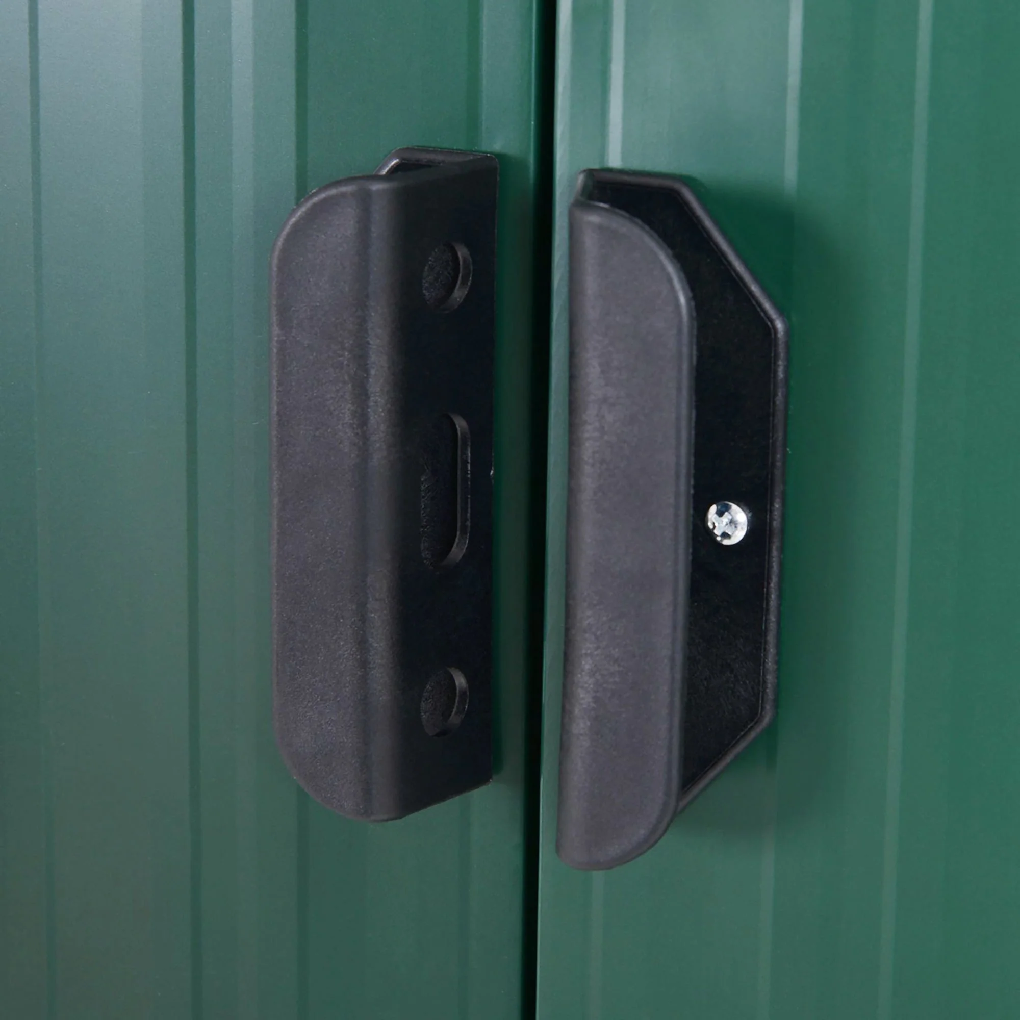 Galvanised 7 x4' Double Door Pent Garden Store Steel Green by Steadfast - Image 9