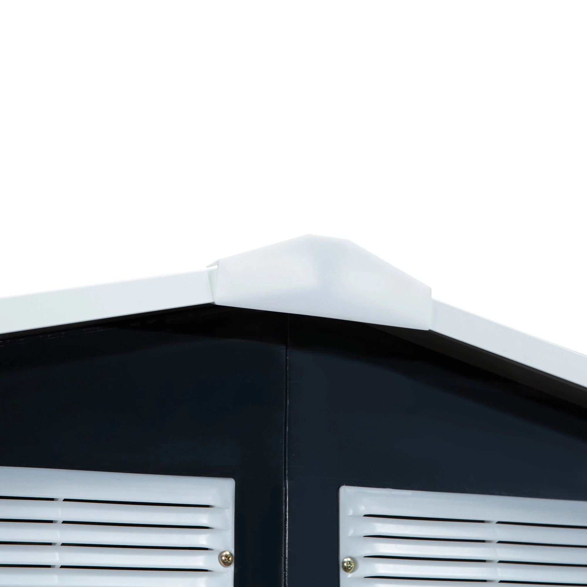 Galvanised 7x 4' Double Door Apex Garden Store Lockable Steel Dark Grey by Steadfast - Image 7