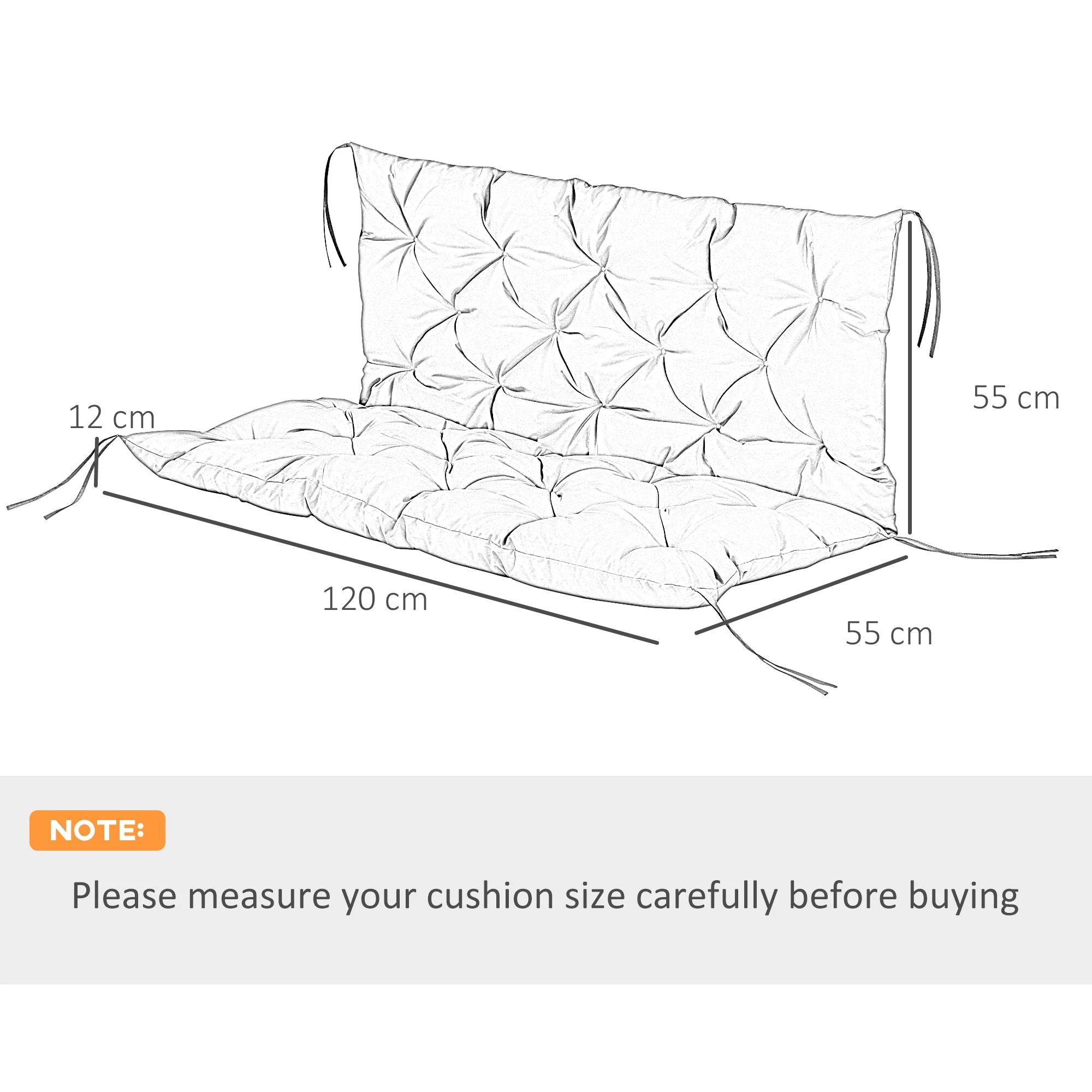 Garden Bench Cushion - Image 3