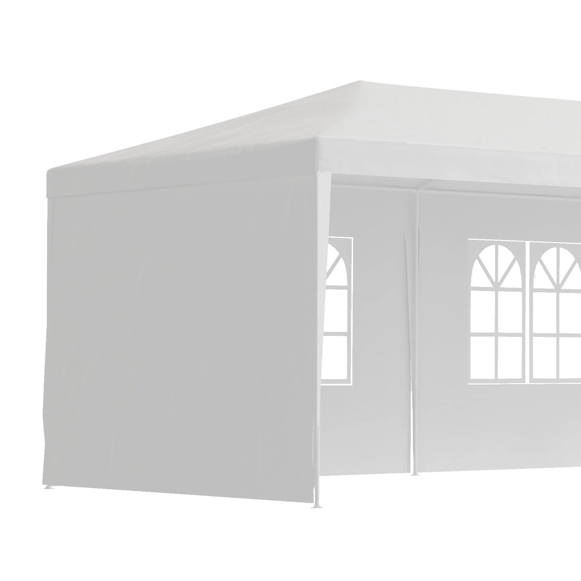 Garden Gazebo Marquee Party Wedding Tent Canopy 9m x 3m - White - Image 8