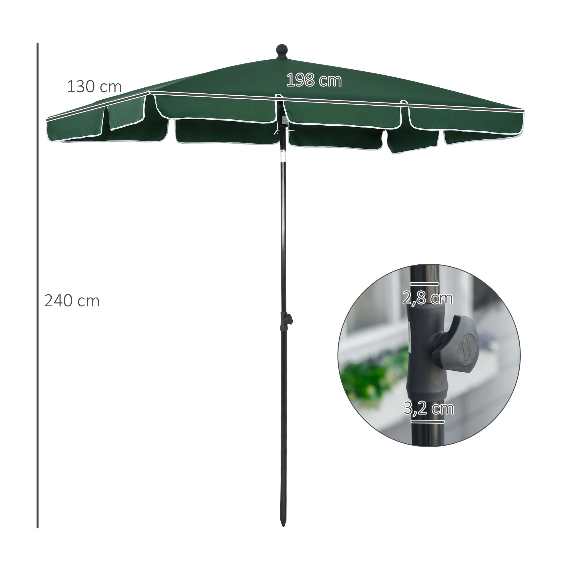 Garden Parasol Umbrella - Image 3