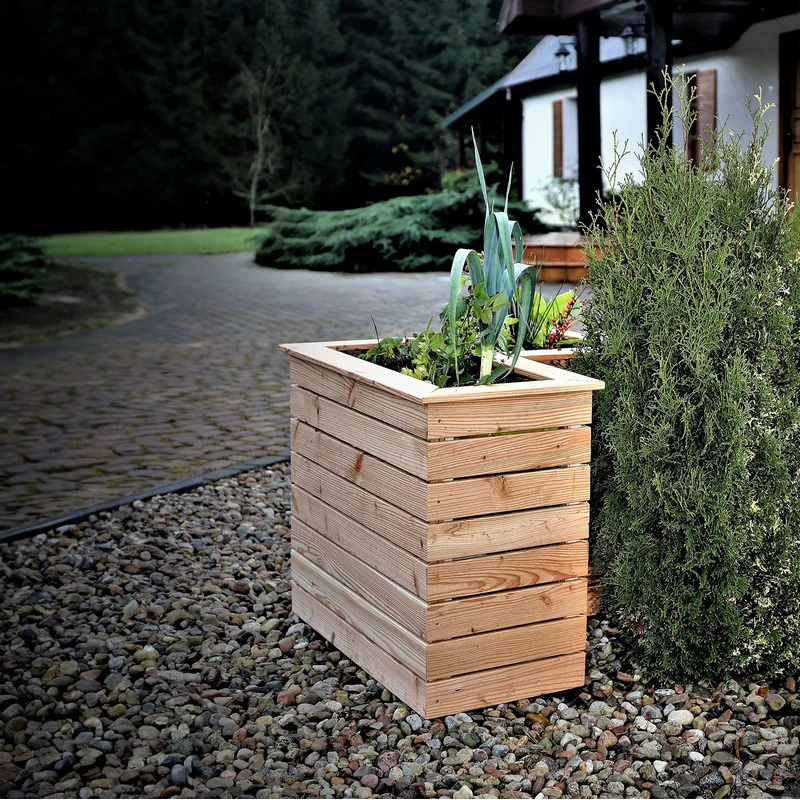 Garden Planter Larch L-Shaped Tina by Shire - 1m - Image 3