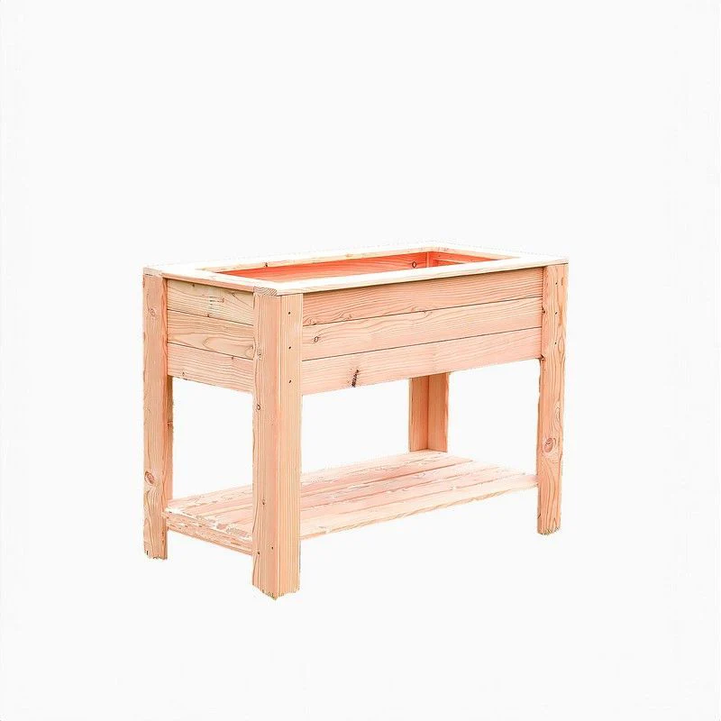 Garden Planter Larch Rectangular Dan by Shire - 82cm - Image 2