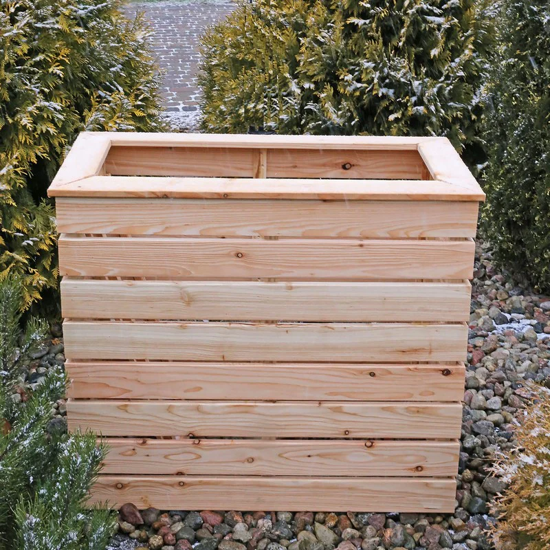 Garden Planter Larch Rectangular Pia by Shire - 122cm - Image 2