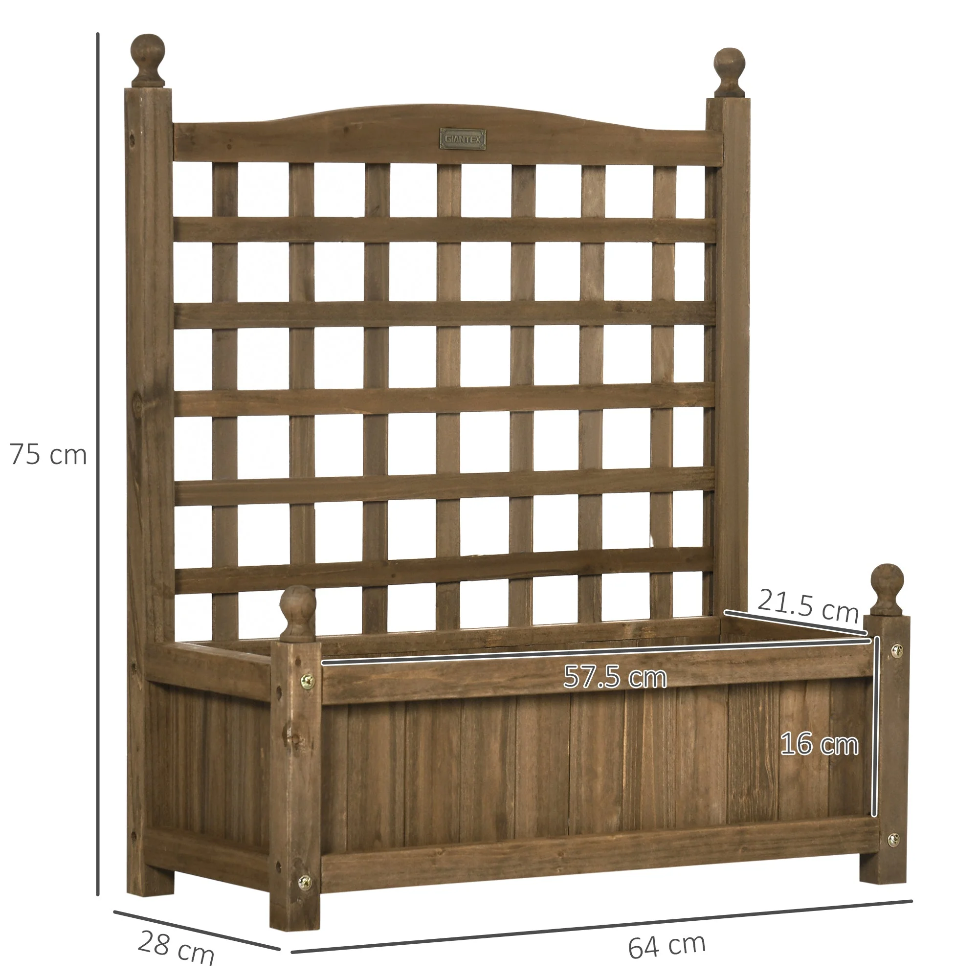 Garden Planters with Trellis for Climbing Vines - Image 2