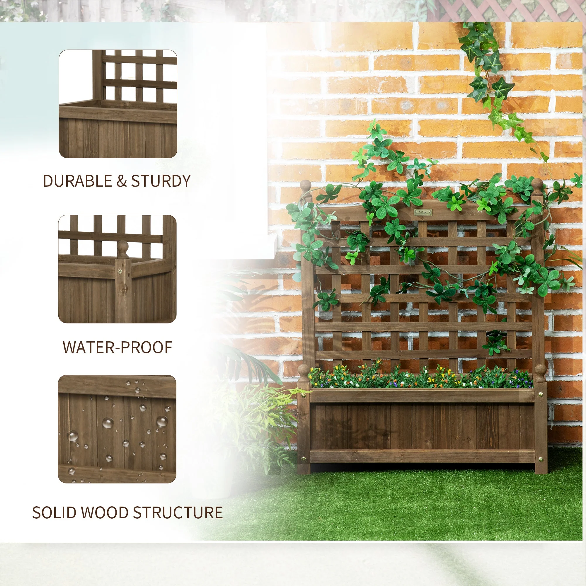 Garden Planters with Trellis for Climbing Vines - Image 5