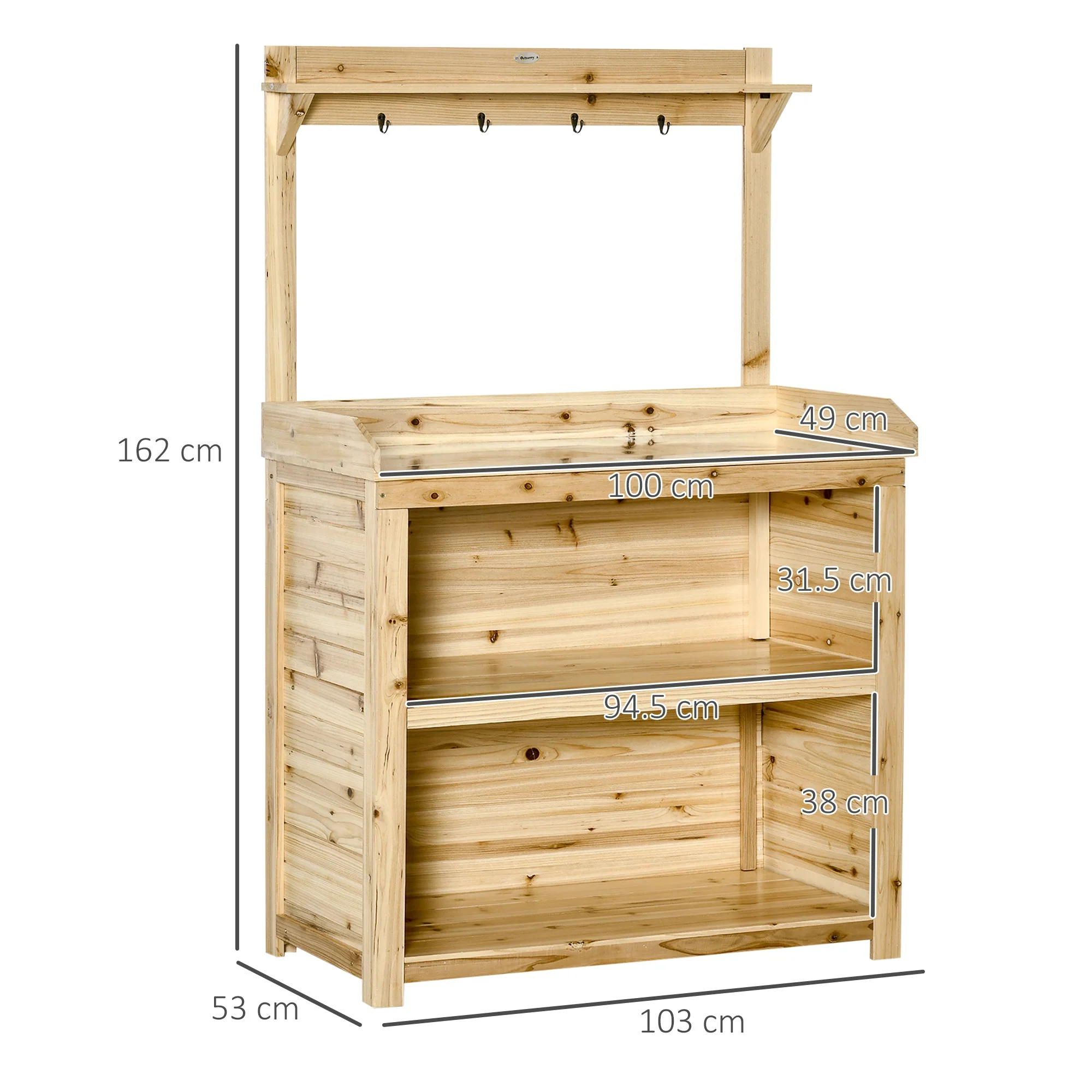Garden Potting Bench Table - Image 2