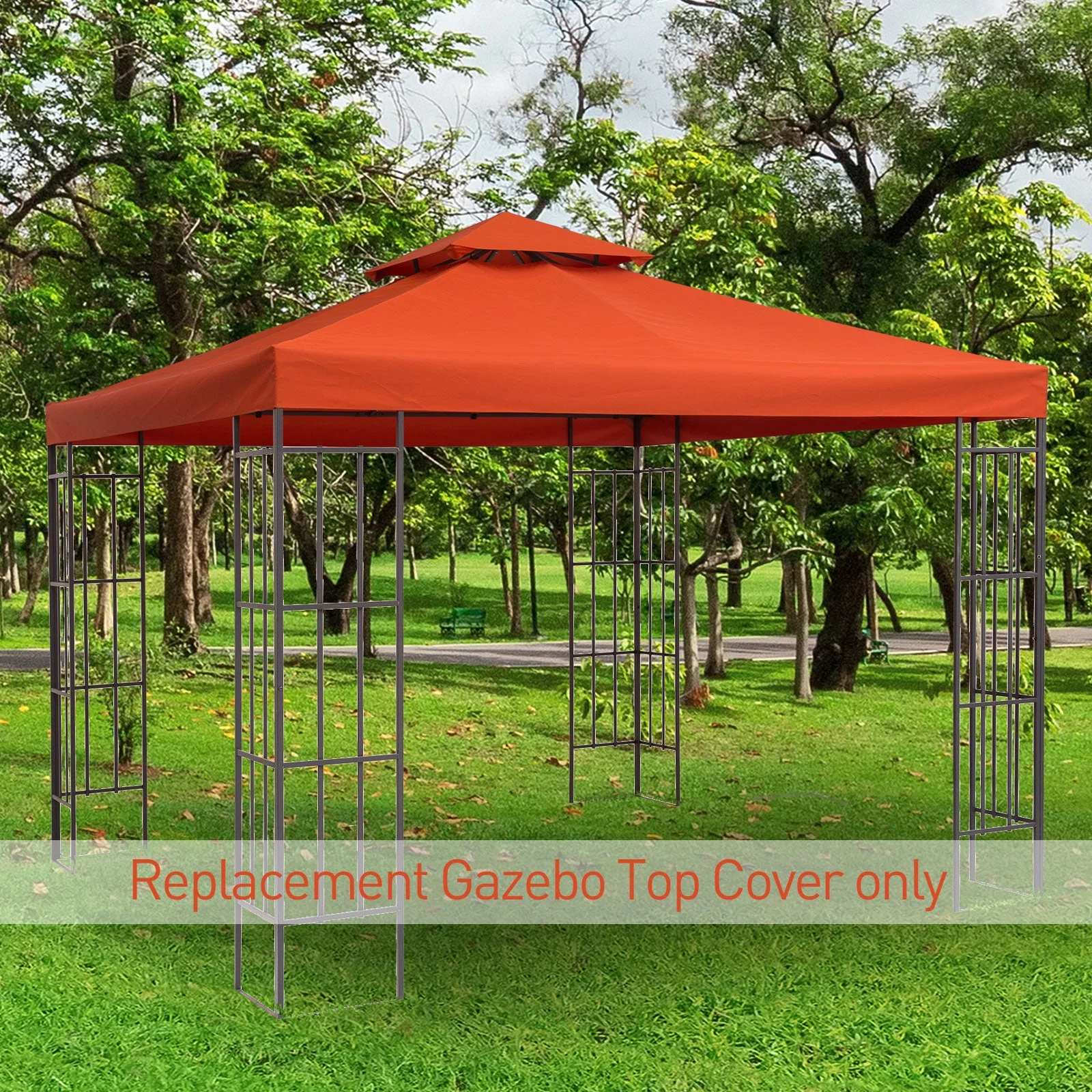 Gazebo Replacement Canopy 3x3 m-Rusty Red - Image 8