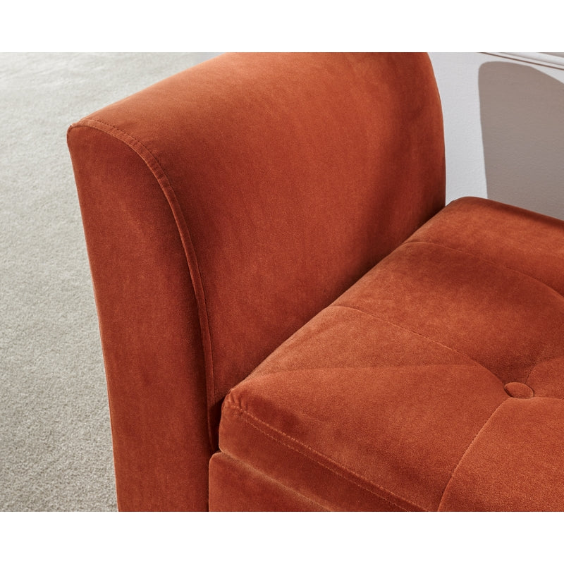 Genoa Window Seat Wood & Fabric Brown - Image 4