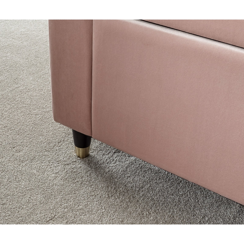 Genoa Window Seat Wood & Fabric Pink - Image 3