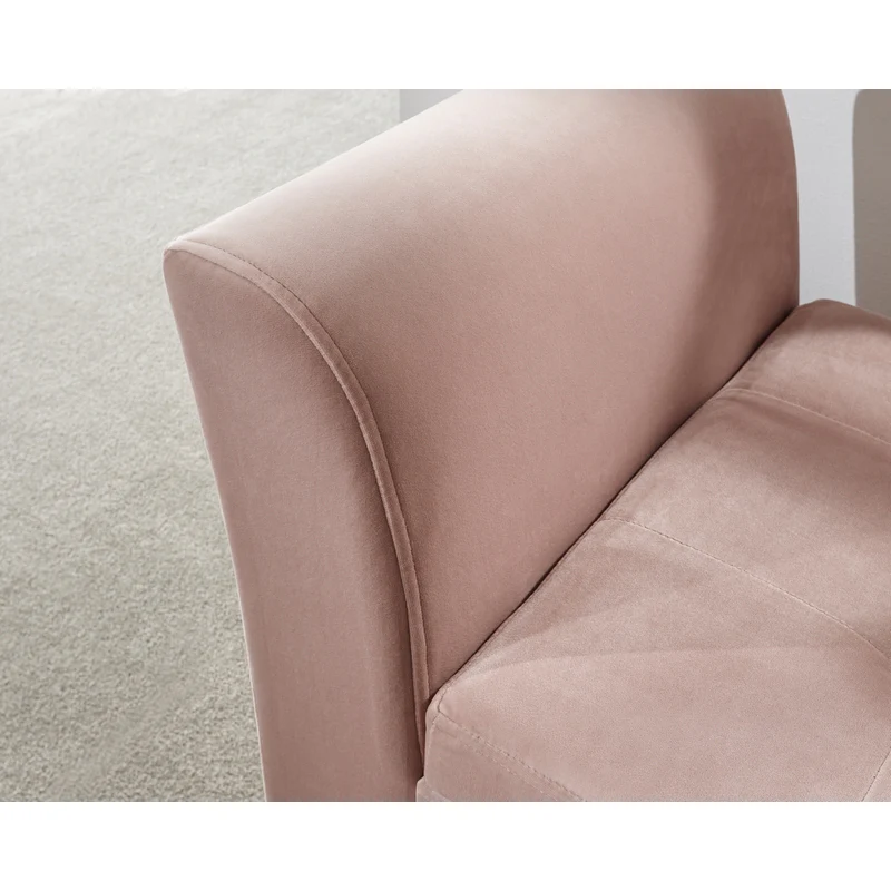 Genoa Window Seat Wood & Fabric Pink - Image 4