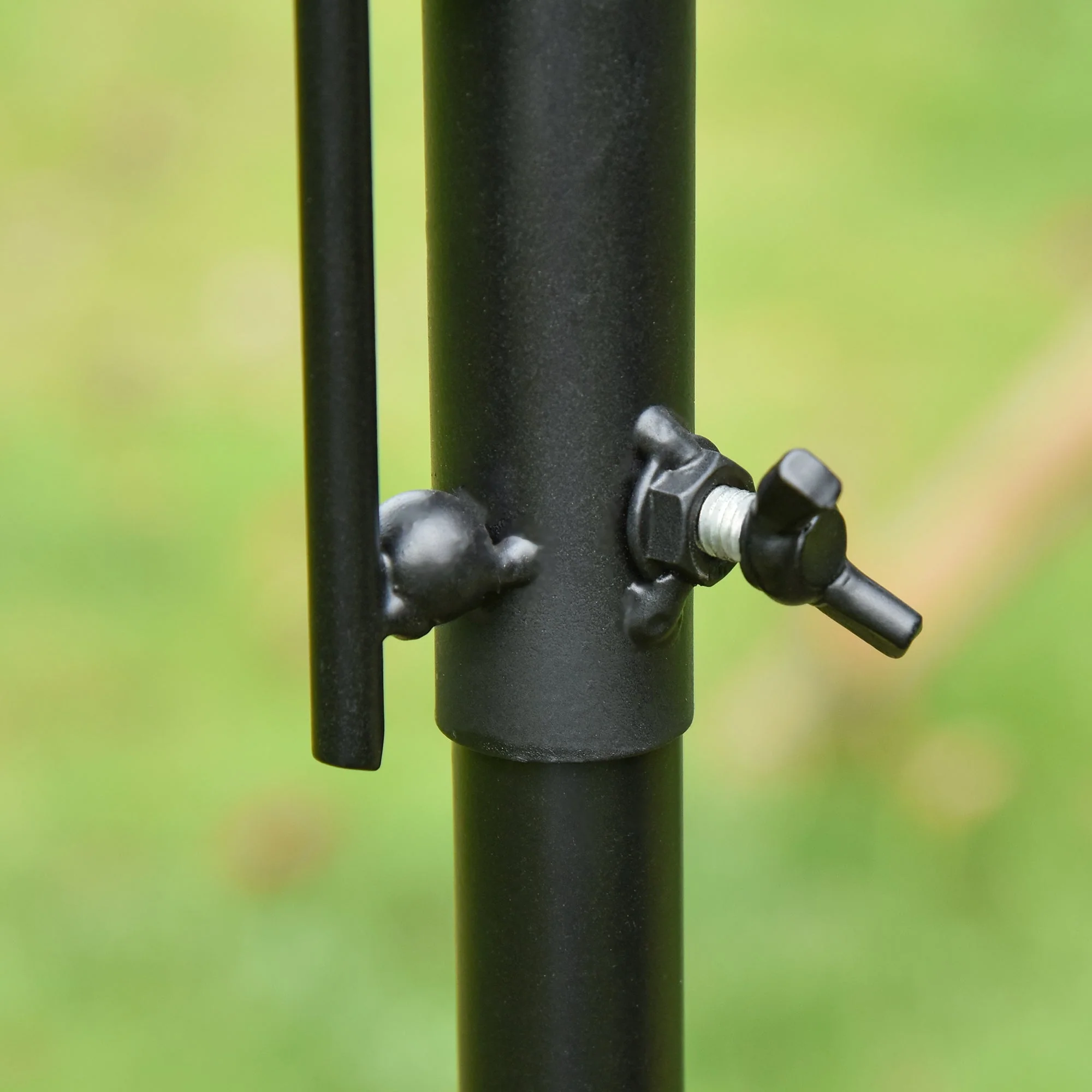 Hanging 226cm Bird Feeder Station Steel Black by Pawhut - Image 8