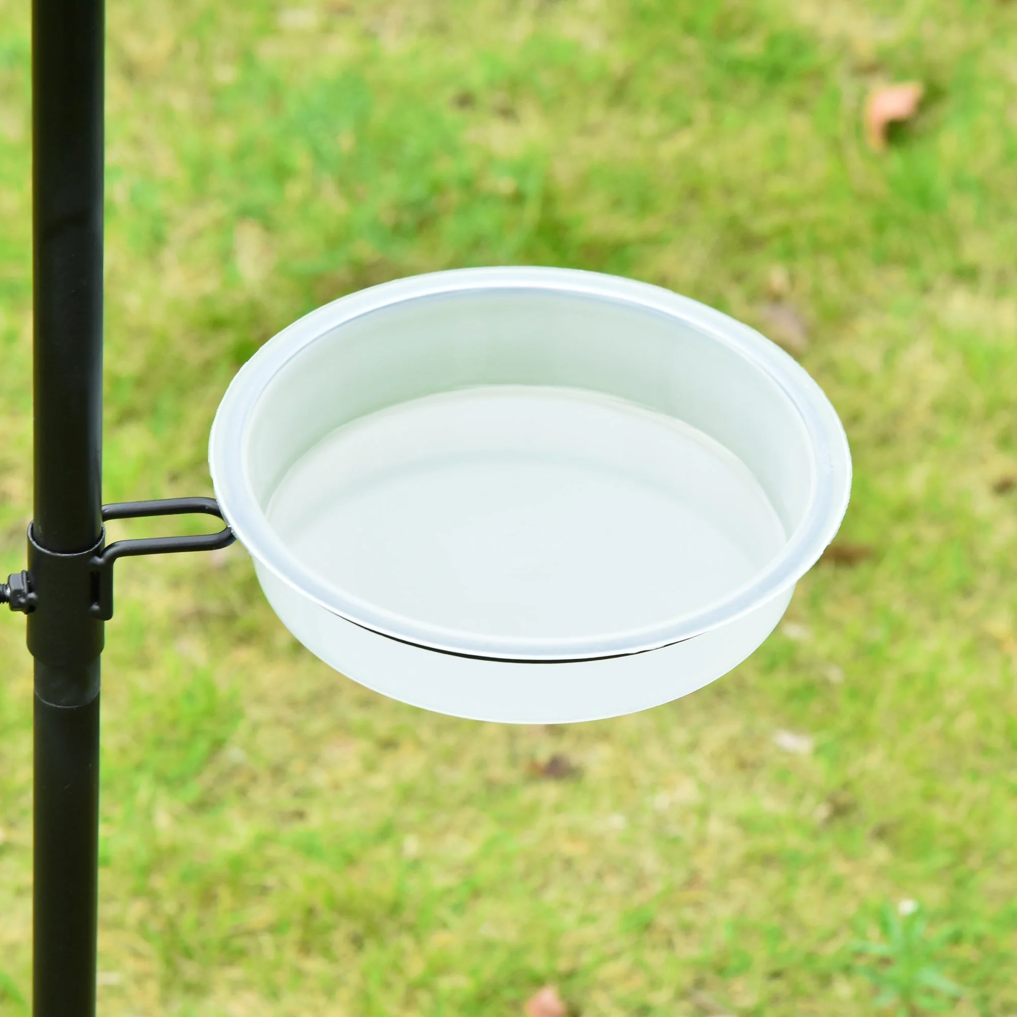 Hanging 226cm Bird Feeder Station Steel Black by Pawhut - Image 9