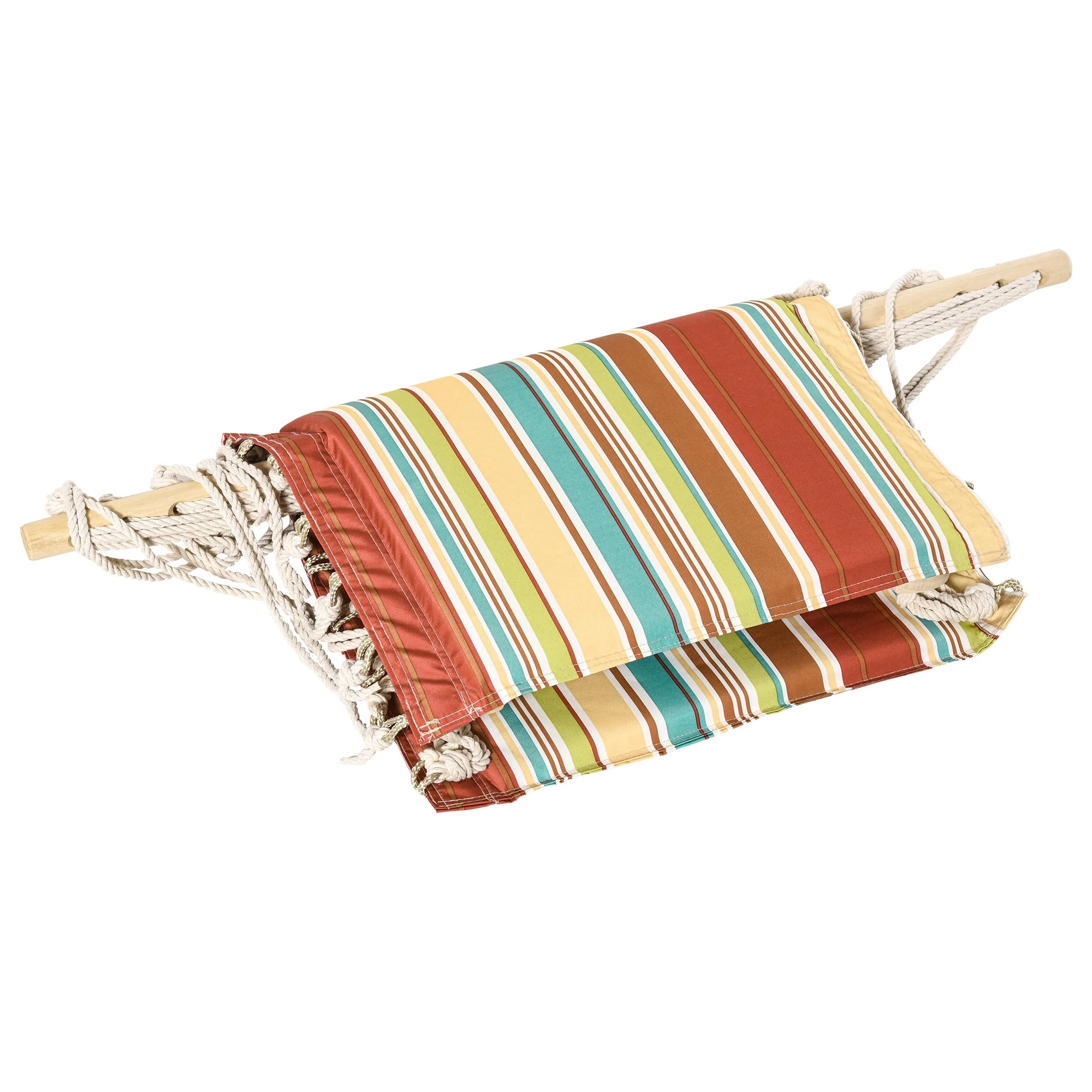 Hanging Hammock Chair Swing Chair Thick Rope Frame Safe Wide Seat Indoor Outdoor Home - Image 7