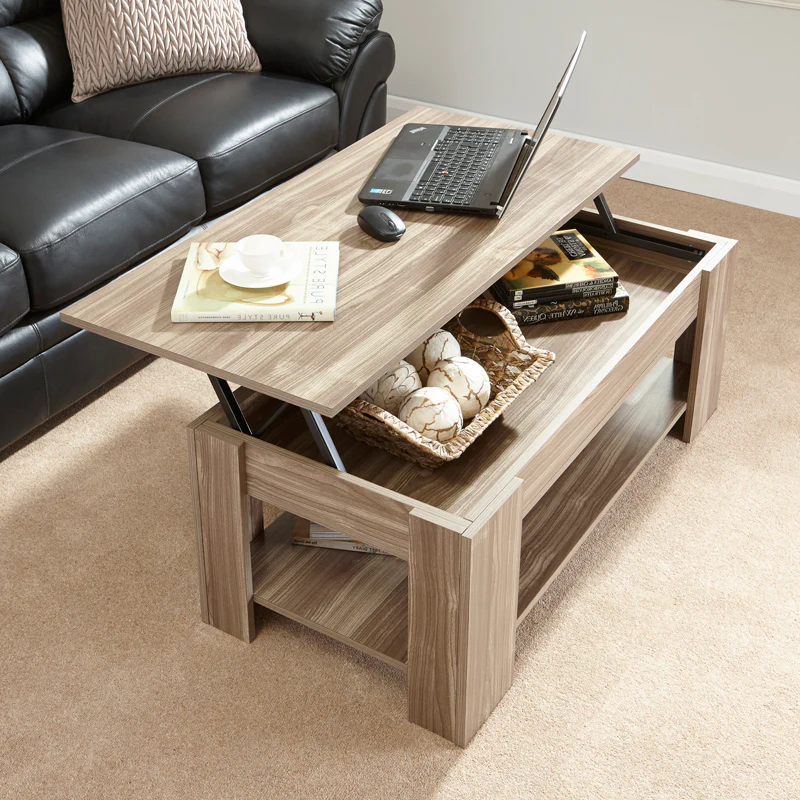 Harper Coffee Table Natural 1 Shelf - Image 4
