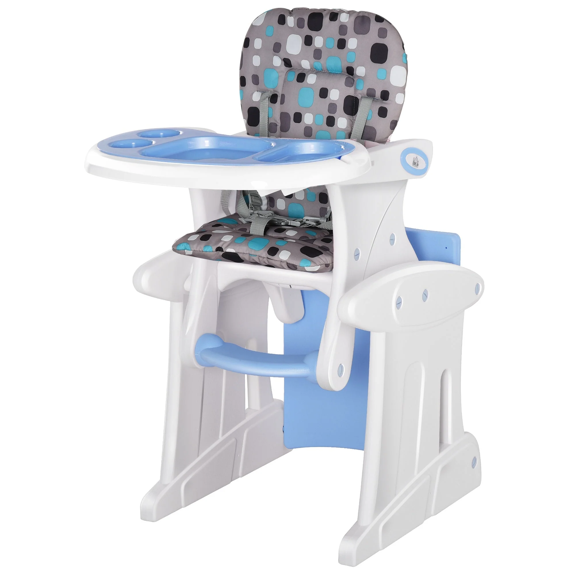 HDPE 3-in-1 Baby Booster High Chair Blue - Image 2