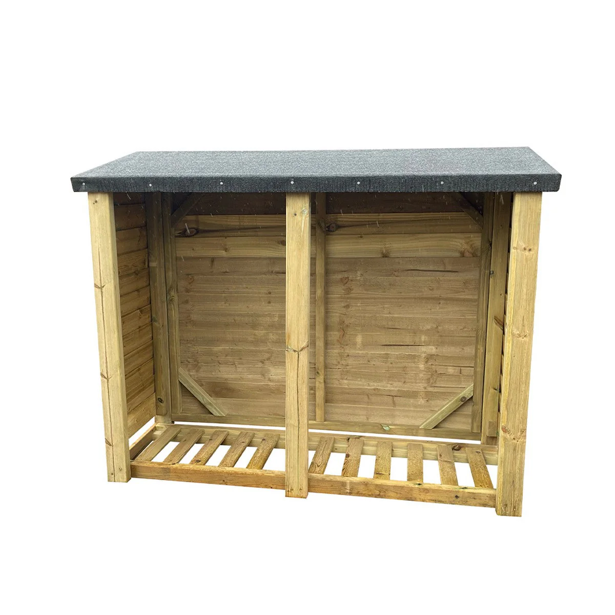 Heavy Duty Garden Log Store 180cm wide x 67cm deep by Churnet Valley - FLS46 - Image 2