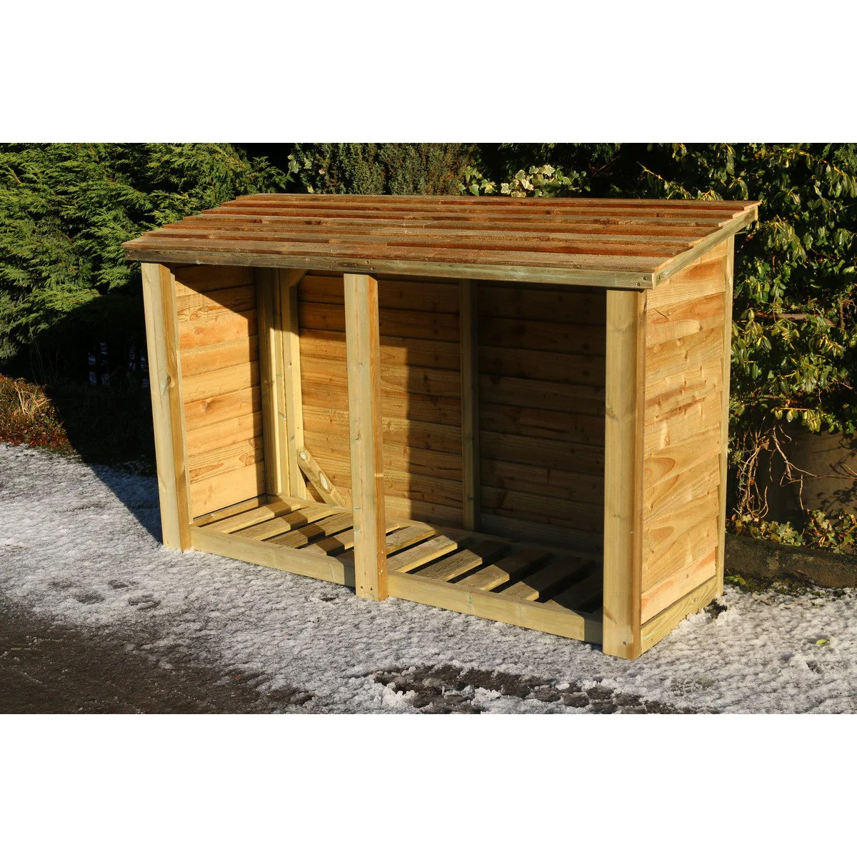 Heavy Duty Garden Log Store 190cm wide x 67cm deep by Churnet Valley - LS5X6 - Image 2