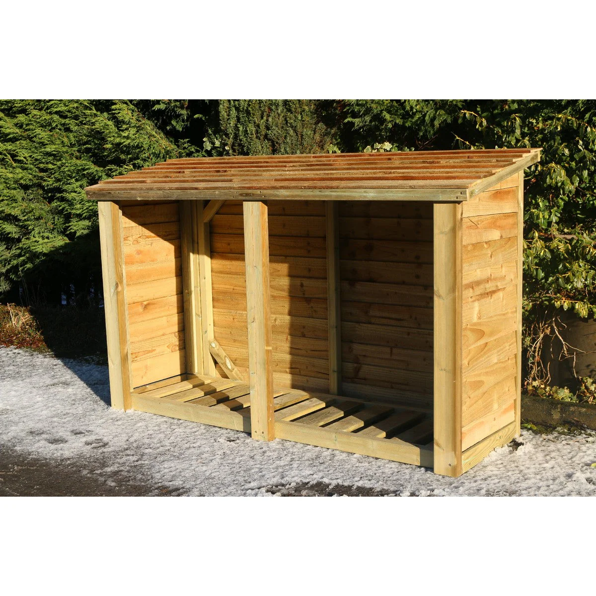 Heavy Duty Garden Log Store 190cm wide x 67cm deep by Churnet Valley - LS5X6 - Image 3