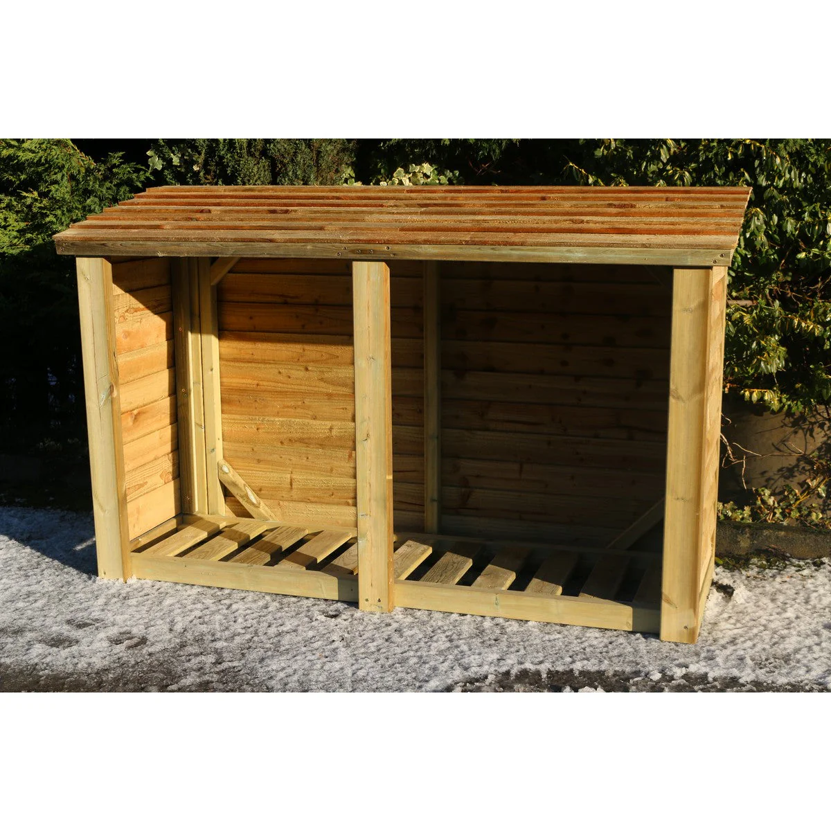 Heavy Duty Garden Log Store 190cm wide x 67cm deep by Churnet Valley - LS5X6 - Image 4