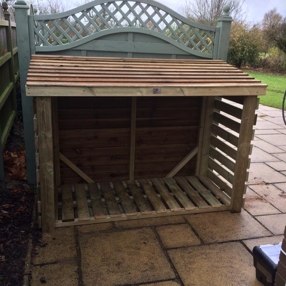 Heavy Duty Garden Log Store 180cm wide x 60cm deep by Churnet Valley - LSOP4X6 - Image 3