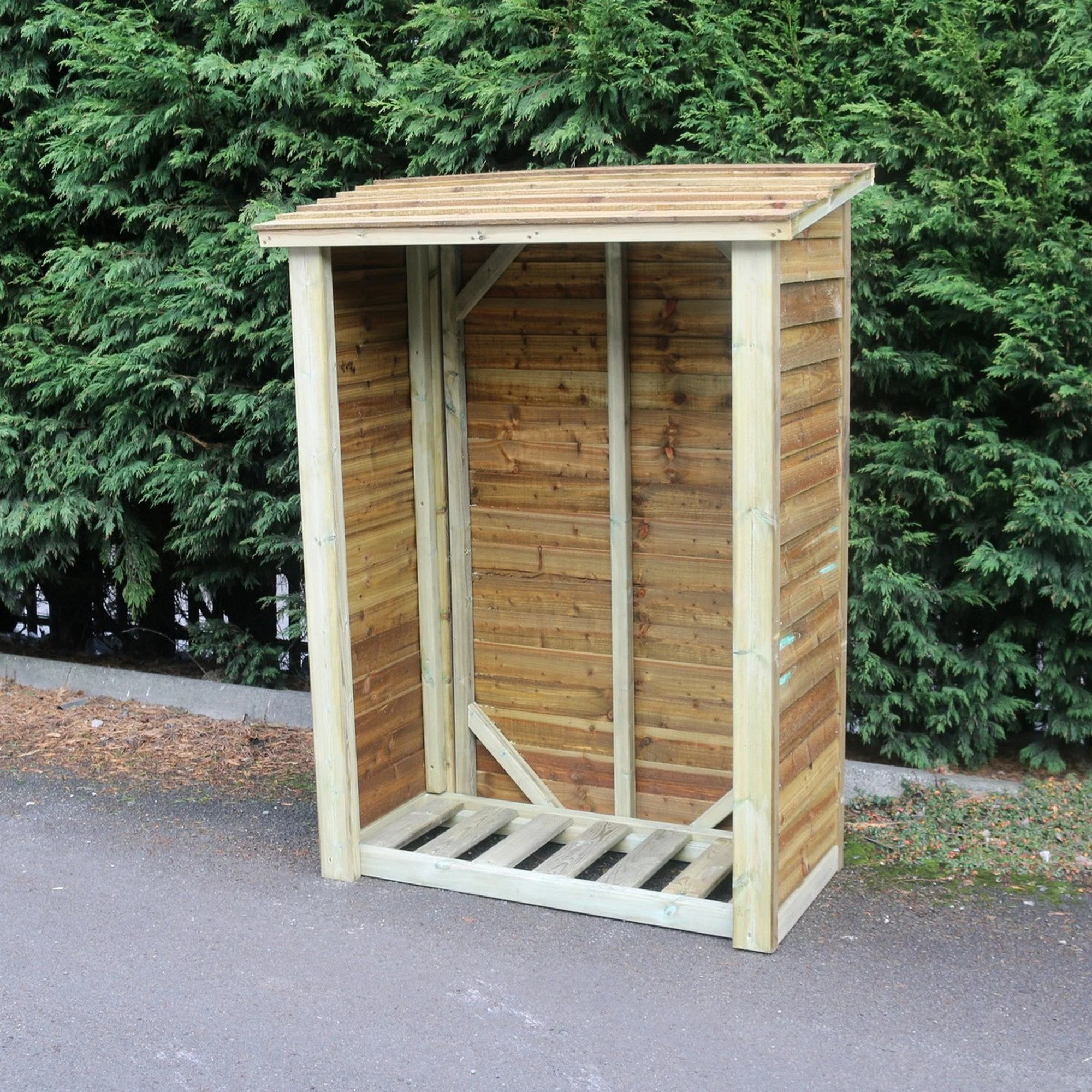 Heavy Duty Garden Log 120cm wide 60cm deep Store by Churnet Valley - LSOP6X4 - Image 10