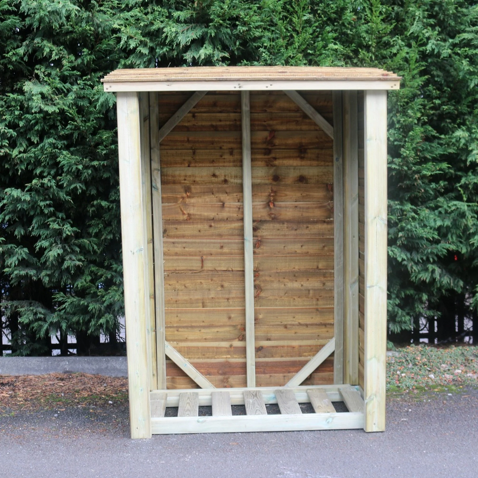 Heavy Duty Garden Log 120cm wide 60cm deep Store by Churnet Valley - LSOP6X4 - Image 5