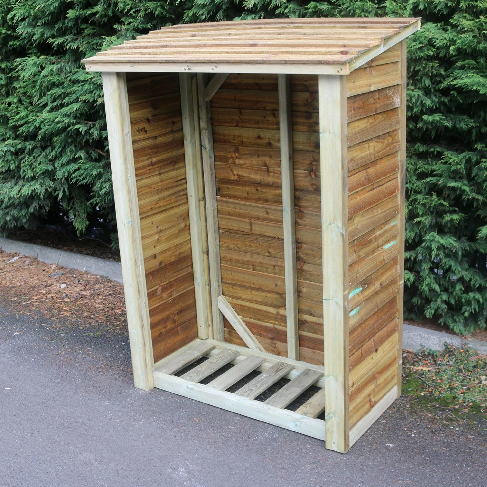 Heavy Duty Garden Log 120cm wide 60cm deep Store by Churnet Valley - LSOP6X4 - Image 7