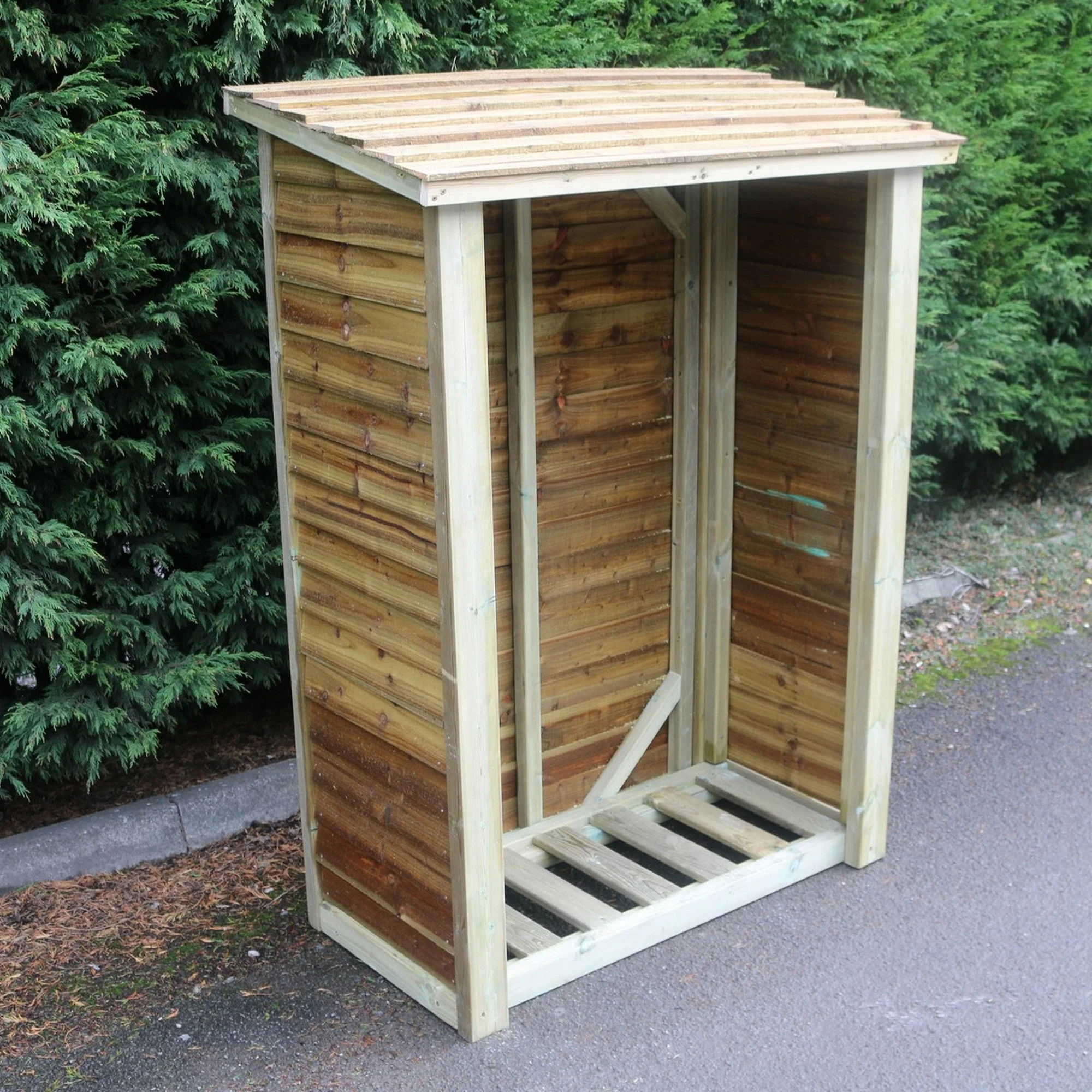 Heavy Duty Garden Log 120cm wide 60cm deep Store by Churnet Valley - LSOP6X4 - Image 8