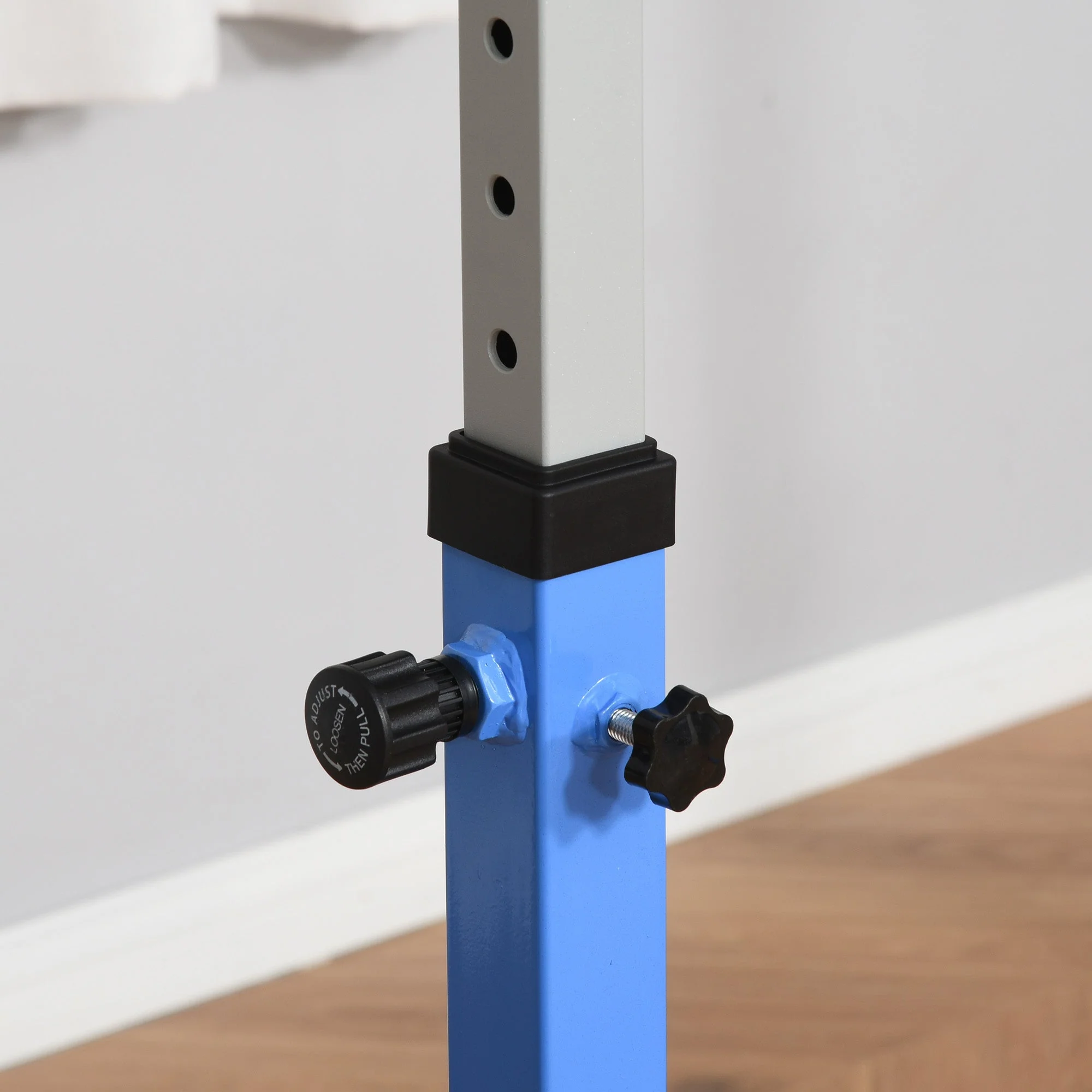 Height Adjustable Gymnastics Horizontal Bar For Kids Home Gym Training Children Junior Kip High Bar Fitness Blue - Image 7