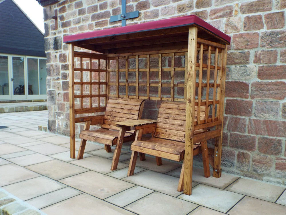 Henley Garden Tete a Tete by Charles Taylor Burgundy Natural burgundy - Image 10