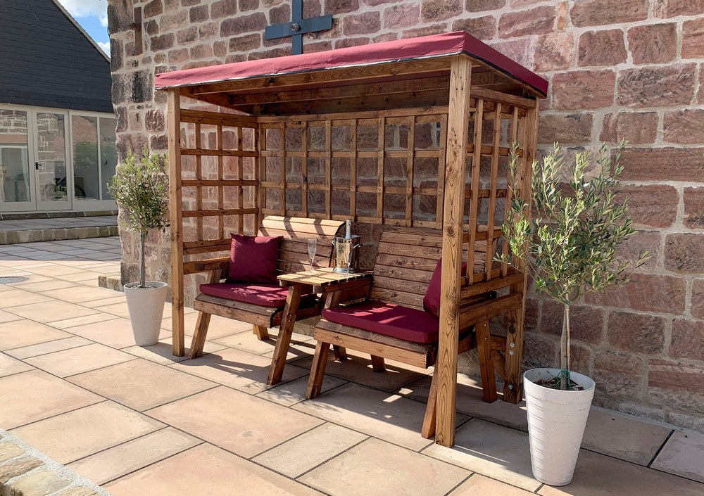 Henley Garden Tete a Tete by Charles Taylor Burgundy Natural burgundy - Image 11