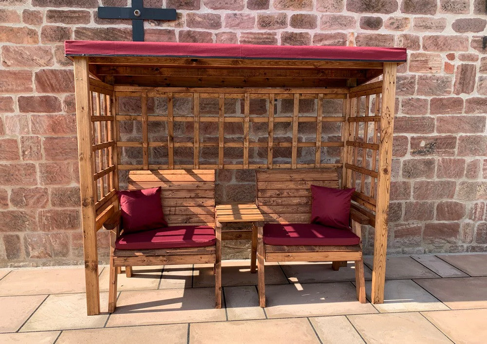 Henley Garden Tete a Tete by Charles Taylor Burgundy Natural burgundy - Image 2