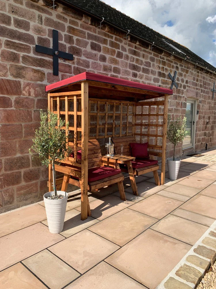 Henley Garden Tete a Tete by Charles Taylor Burgundy Natural burgundy - Image 5